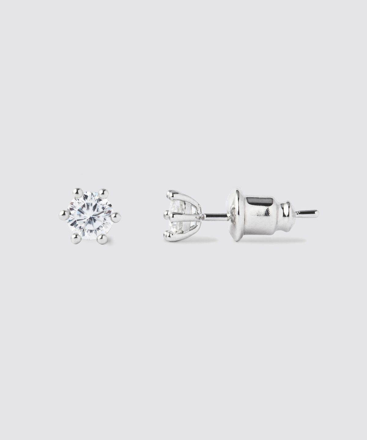 무신사 스탠다드 우먼(MUSINSA STANDARD WOMAN) 우먼즈 모이사나이트 이어링_4mm [실버]