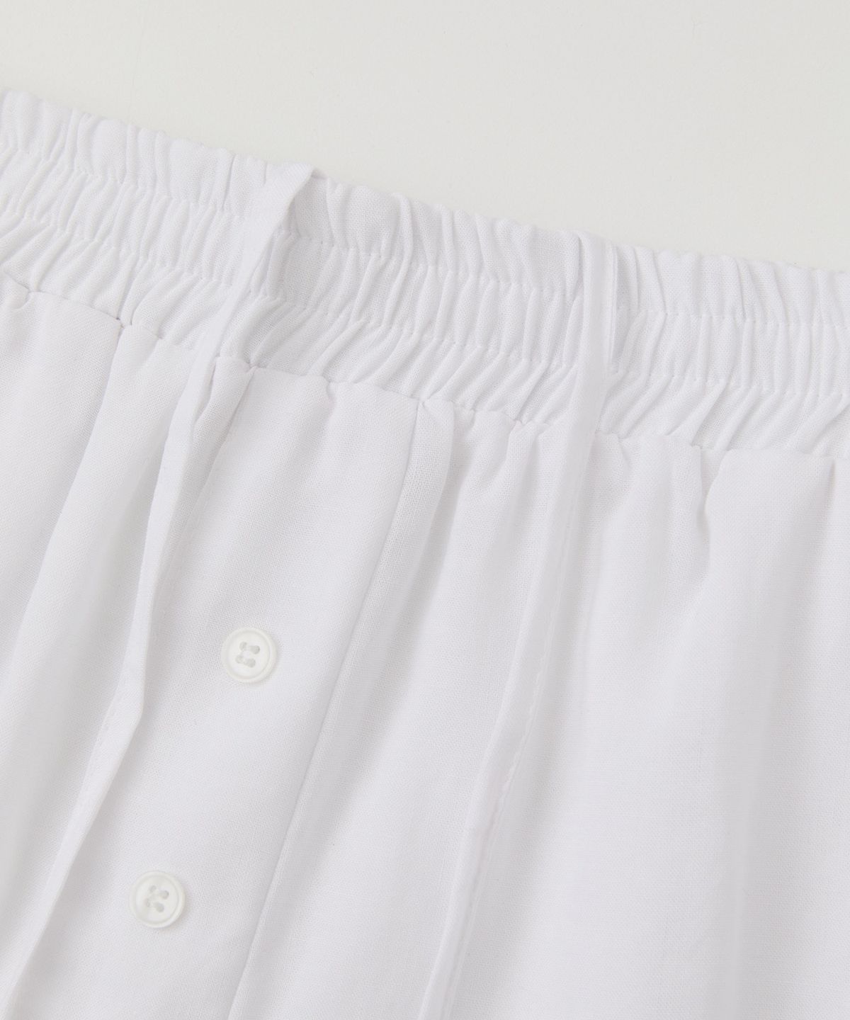 로우넬라인(LOW NELLINE) POSITANO TENCEL LINEN SHORTS_WHITE