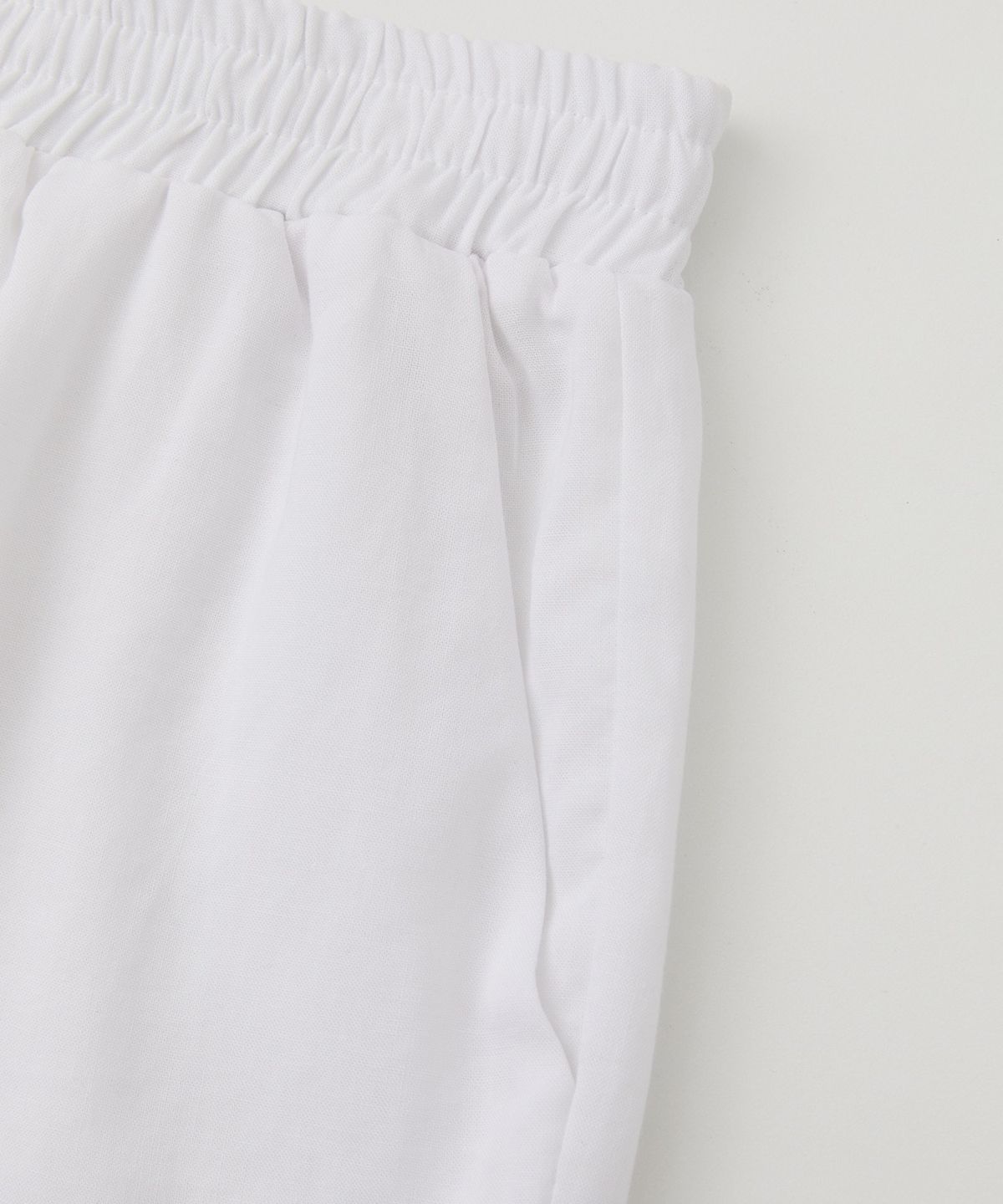 로우넬라인(LOW NELLINE) POSITANO TENCEL LINEN SHORTS_WHITE