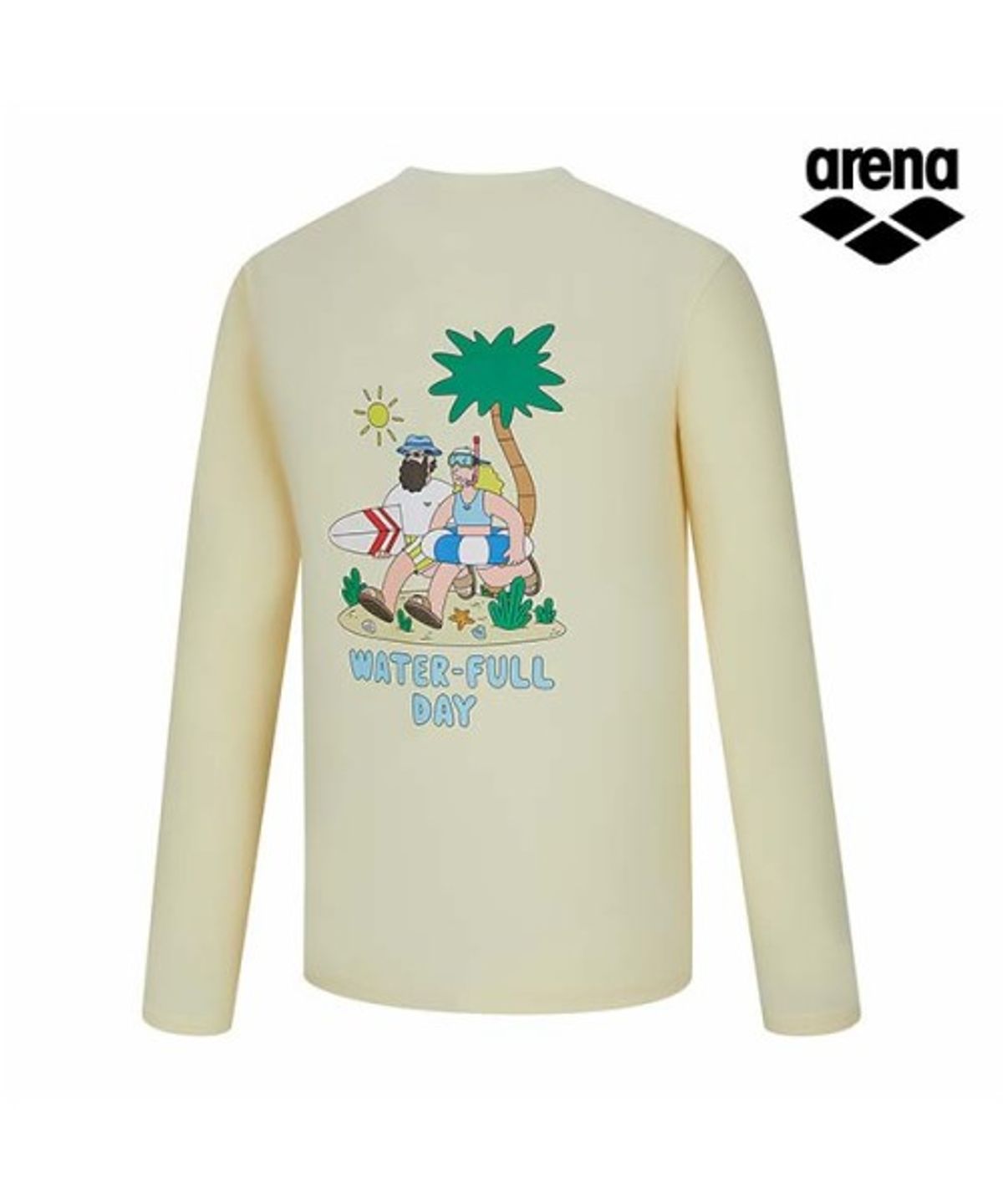 아레나(ARENA) ARENA x 전황일 남성 루즈핏 래쉬가드 A6BM1RR95LYL