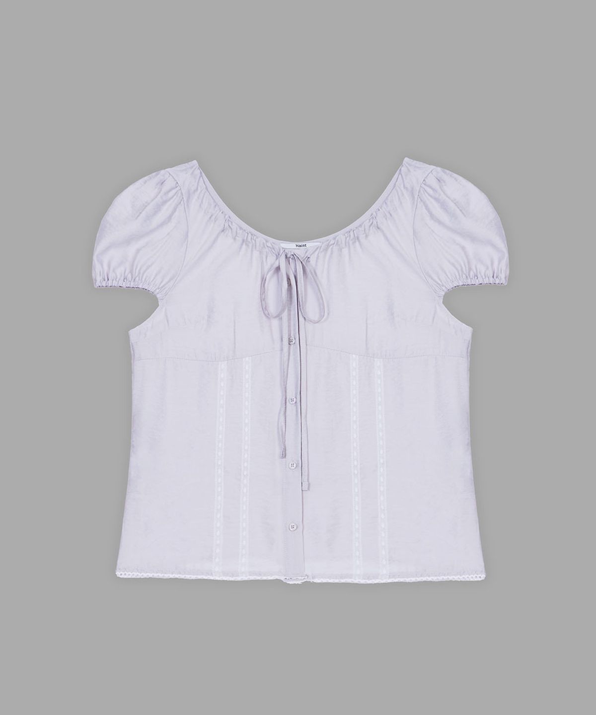 헤인트(HAINT) VIRO SHEER STRING BLOUSE2COL_IVORY
