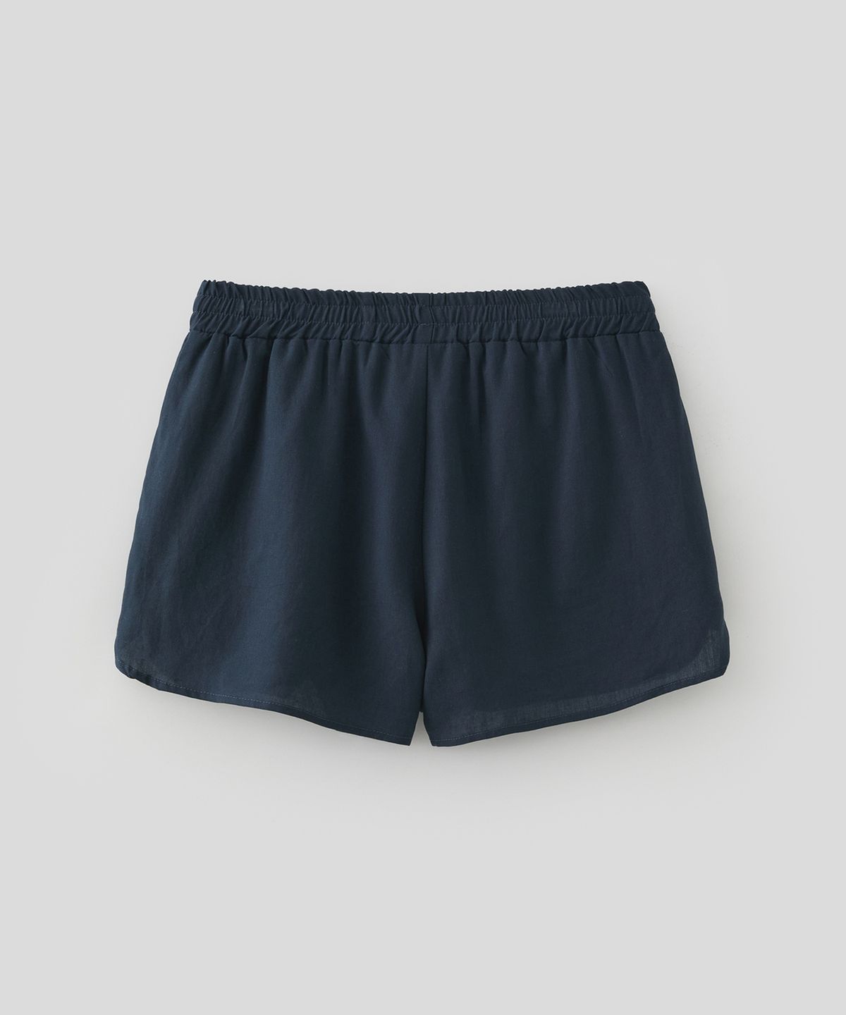 로우넬라인(LOW NELLINE) POSITANO TENCEL LINEN SHORTS_DARK NAVY