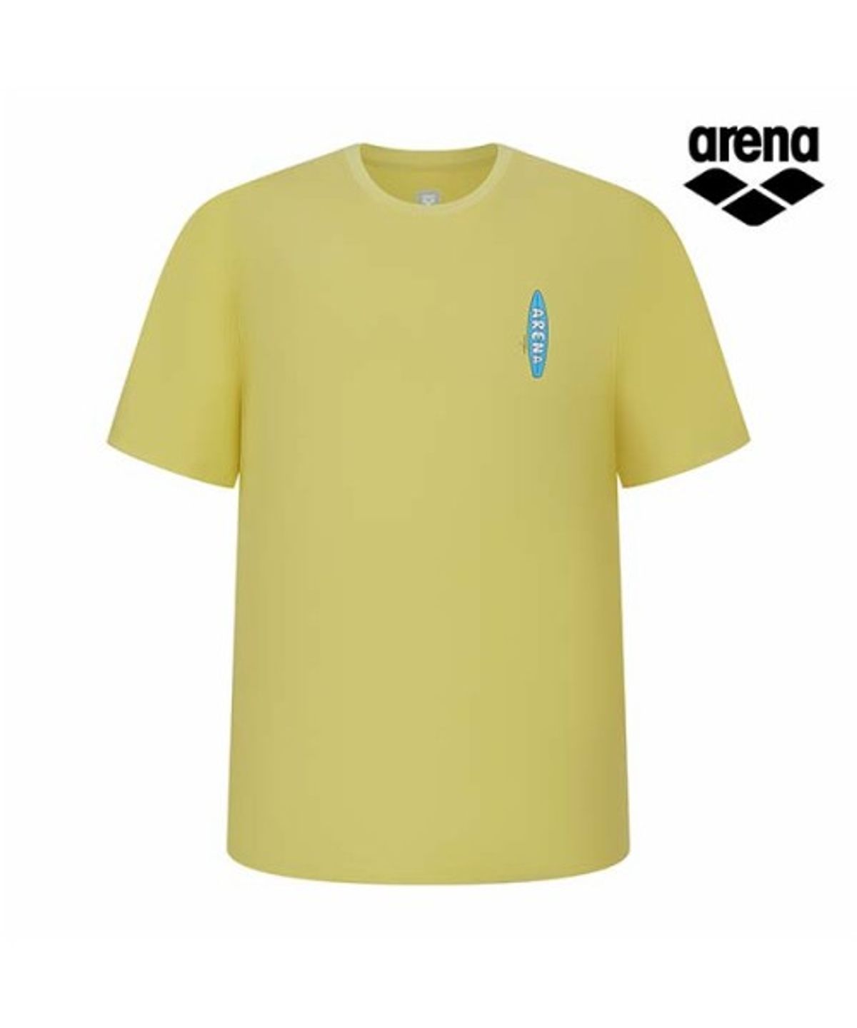 아레나(ARENA) ARENA x 전황일 유니 오버핏 숏슬리브 래쉬가드 A6BC1RR92YEL