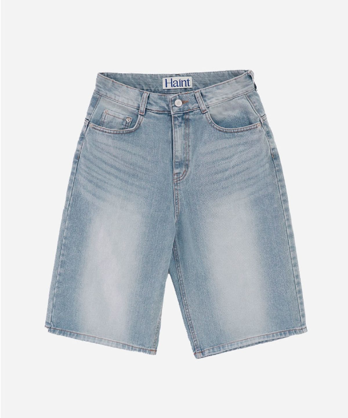 헤인트(HAINT) KAI WASHED BERMUDA DENIM PANTS_BLUE