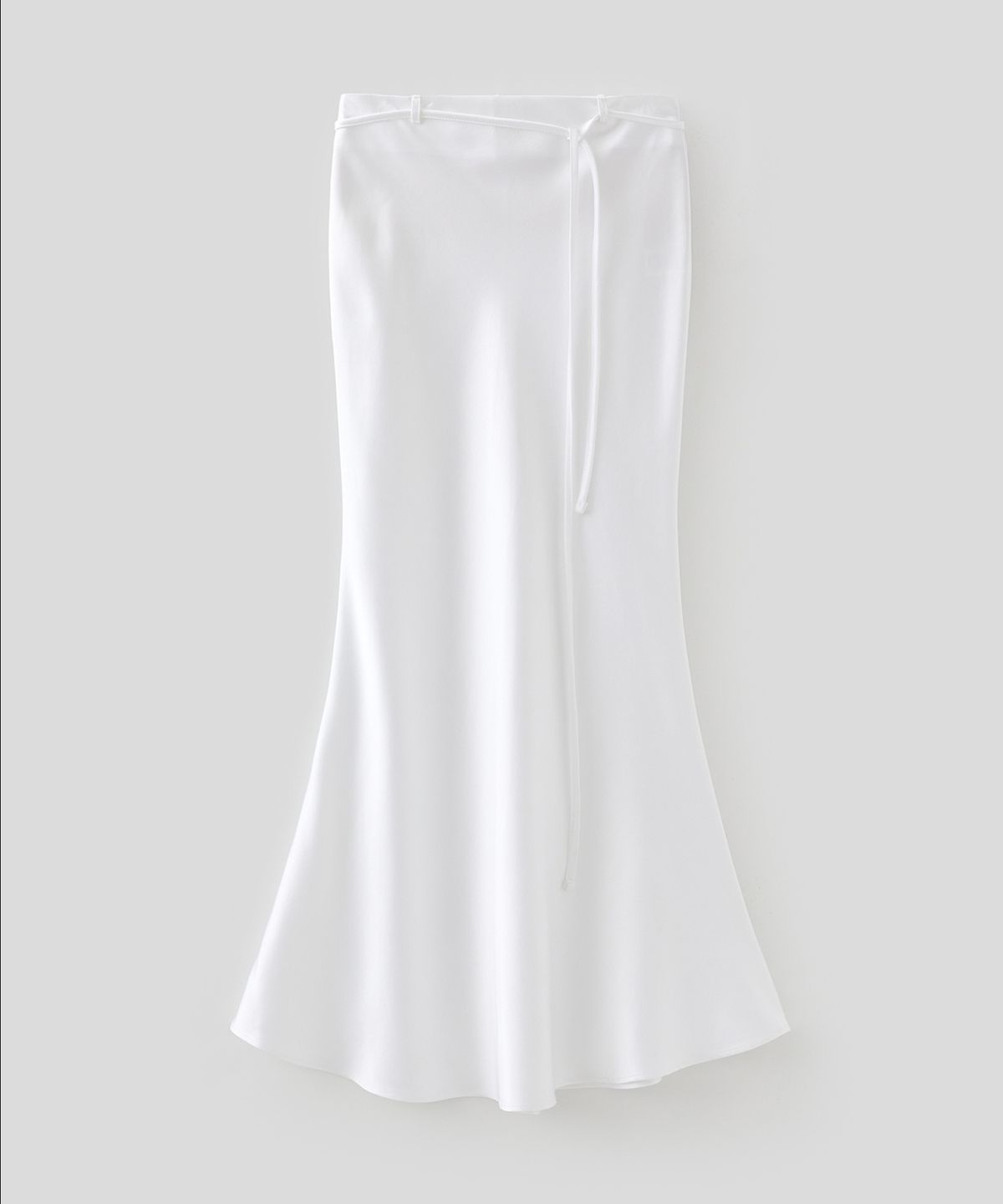 로우넬라인(LOW NELLINE) CAMPBELL’S LOUISE SATIN SKIRT_WHITE