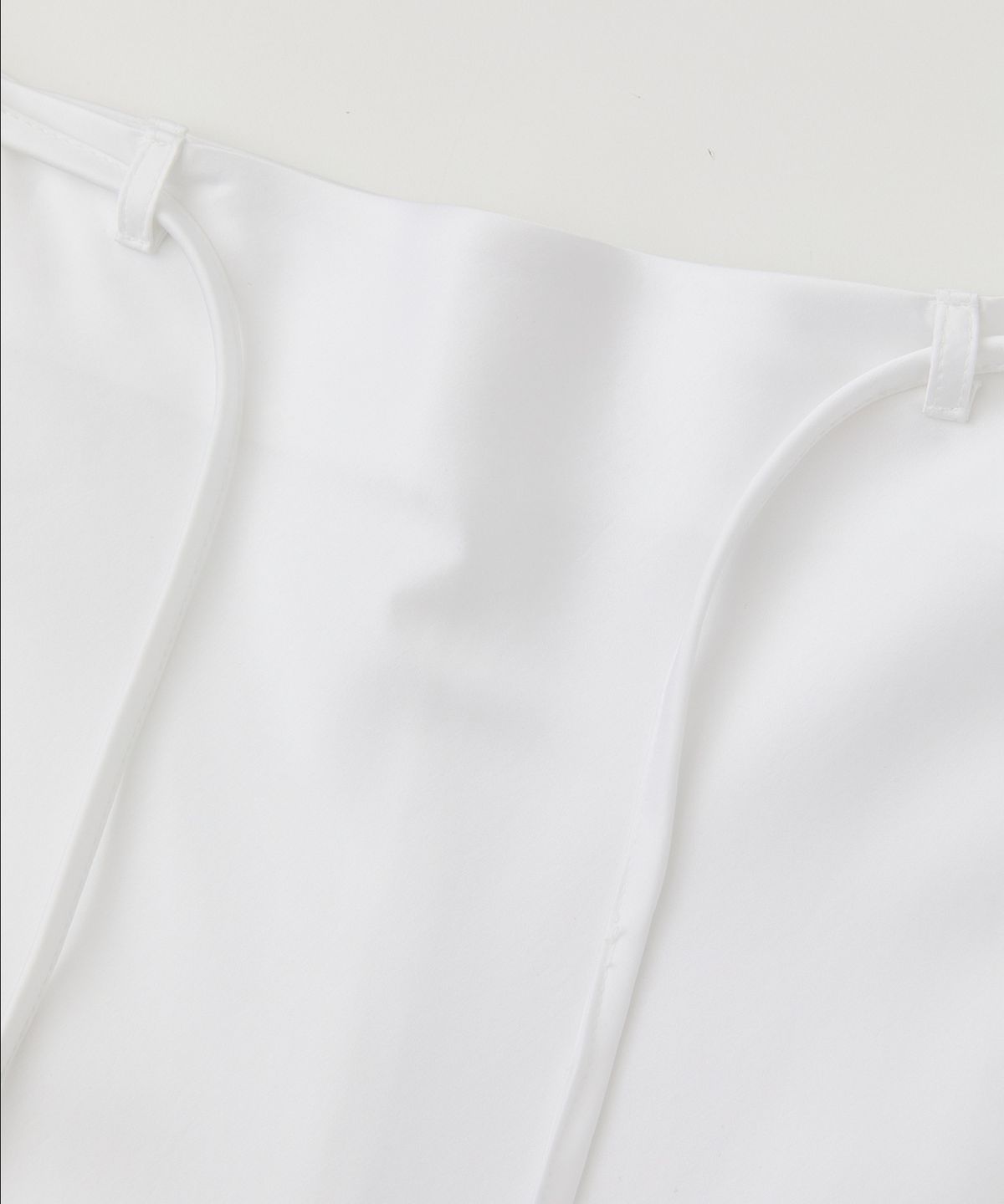 로우넬라인(LOW NELLINE) CAMPBELL’S LOUISE SATIN SKIRT_WHITE