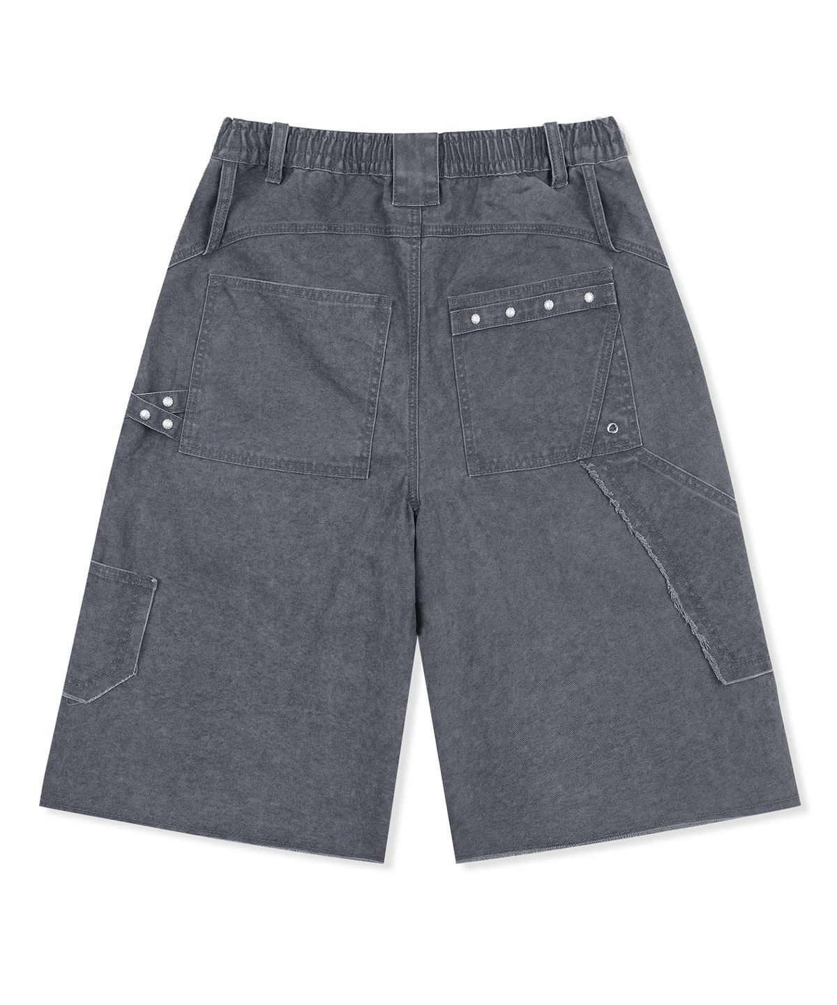 엑스톤즈(XTONZ) XP332 트와인 체인 버뮤다 코튼 팬츠 (CHARCOAL)