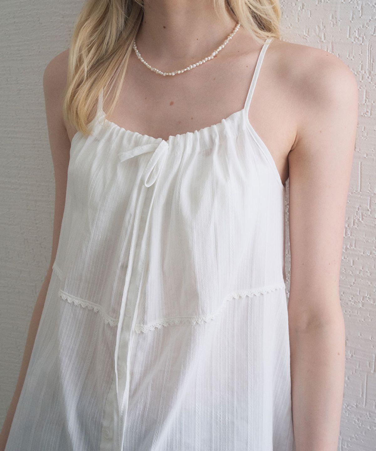 헤인트(HAINT) HAZE STRING LAYERED DRESS 2COL_IVORY,LIGHT BLUE