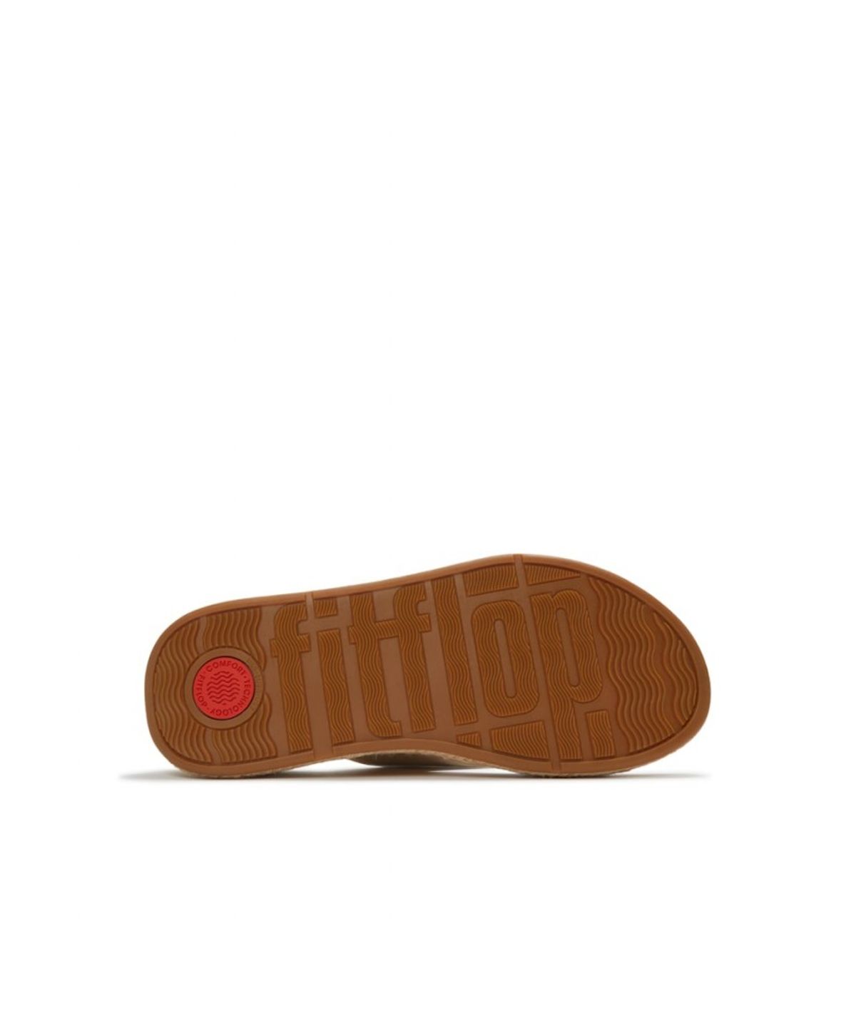 핏플랍(FITFLOP) 여성 F모드 에스파드류 쉬머 스웨이드 토포스트 샌들 - 플라티노 (FT64K2T339)