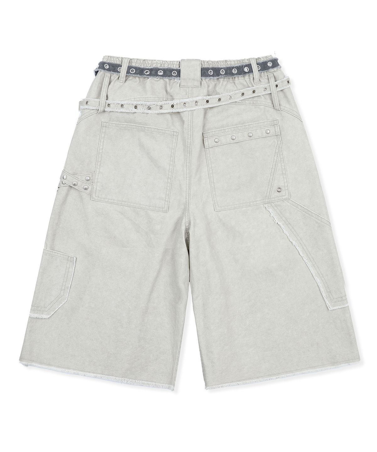 엑스톤즈(XTONZ) XP332 트와인 체인 버뮤다 코튼 팬츠 (WARM GRAY)