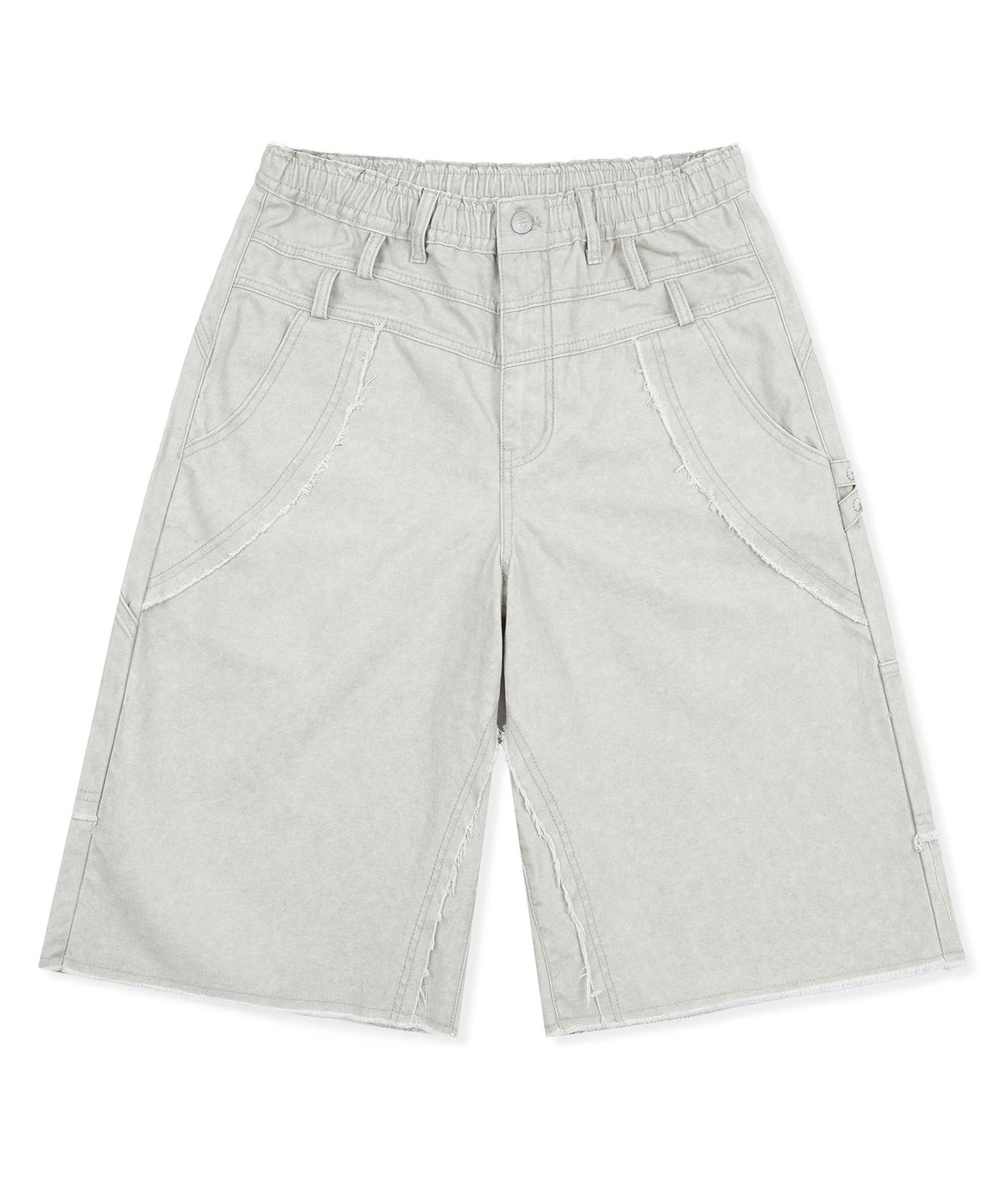 엑스톤즈(XTONZ) XP332 트와인 체인 버뮤다 코튼 팬츠 (WARM GRAY)