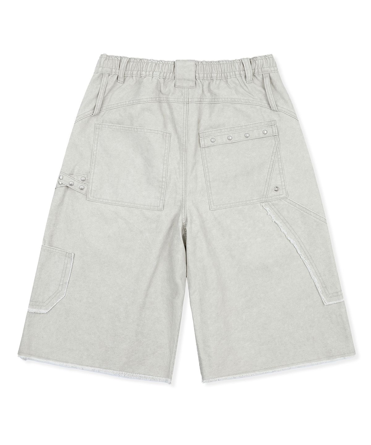 엑스톤즈(XTONZ) XP332 트와인 체인 버뮤다 코튼 팬츠 (WARM GRAY)