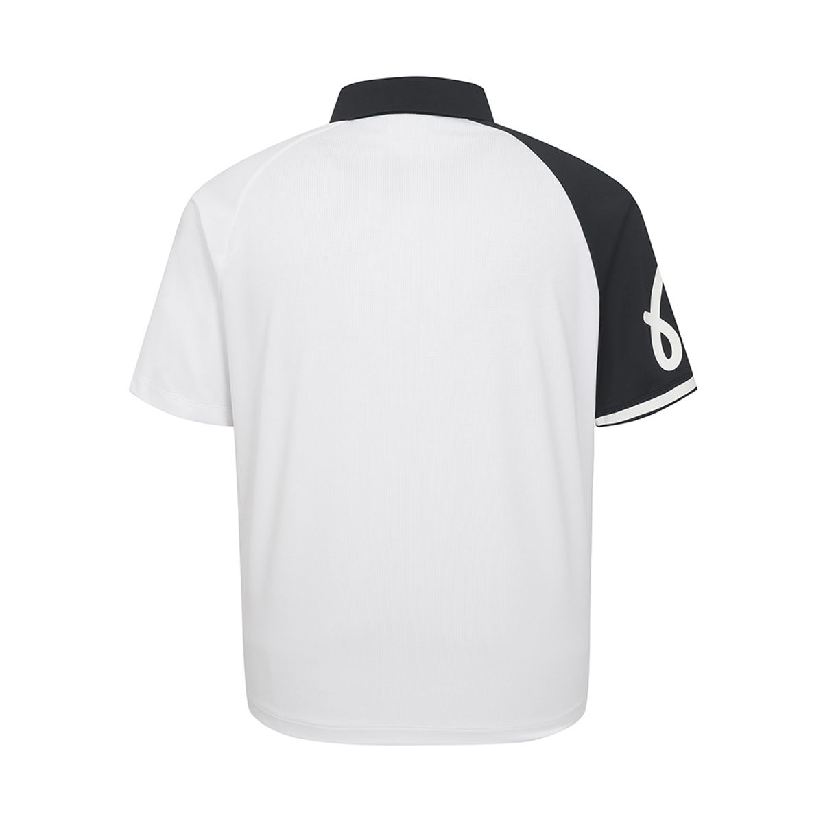말본 골프(MALBON GOLF) 소매배색 폴로 티셔츠 BLACK (MAN)