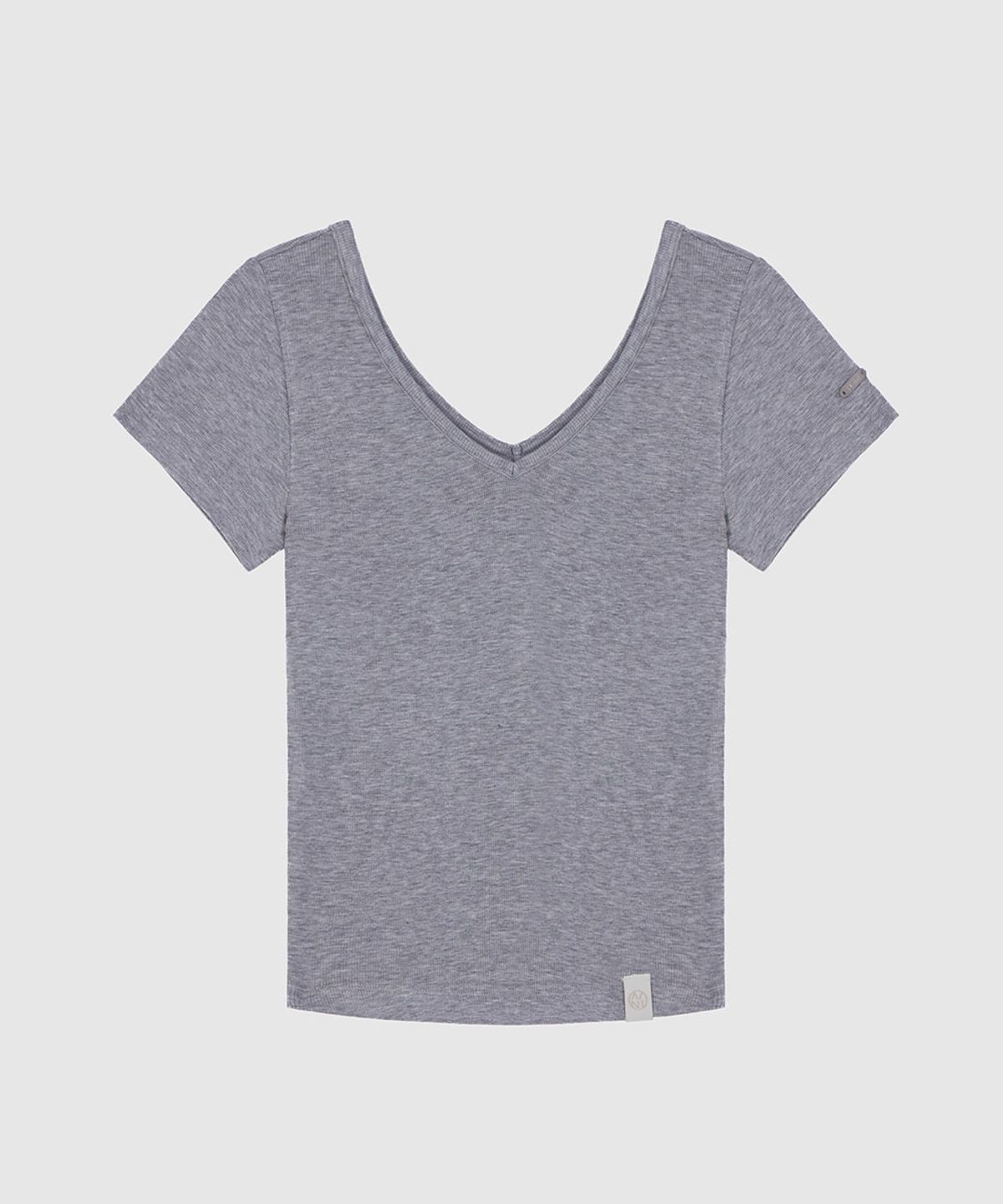 헤인트(HAINT) NELL DEEP U NECK T SHIRT 3COL_BLACKGRAYWHITE