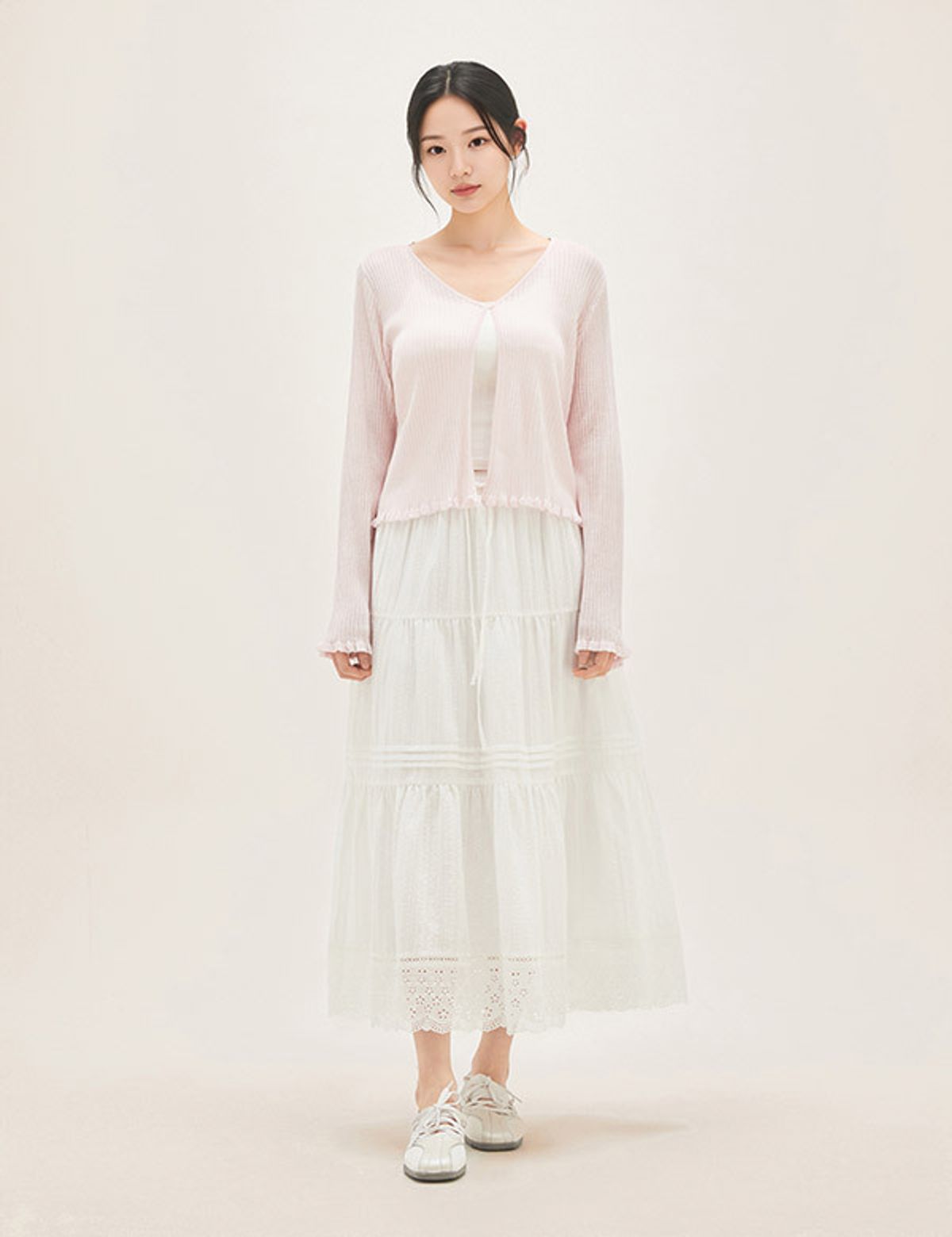 로엠(ROEM) 시스루 긴팔 가디건 RMCKG25RT2