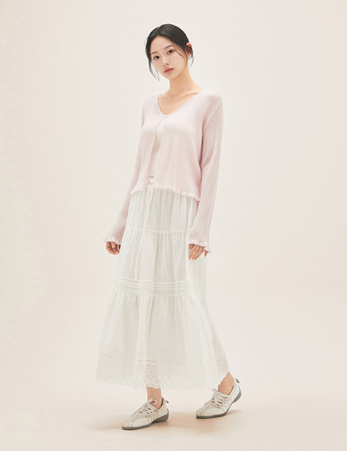 로엠(ROEM) 시스루 긴팔 가디건 RMCKG25RT2