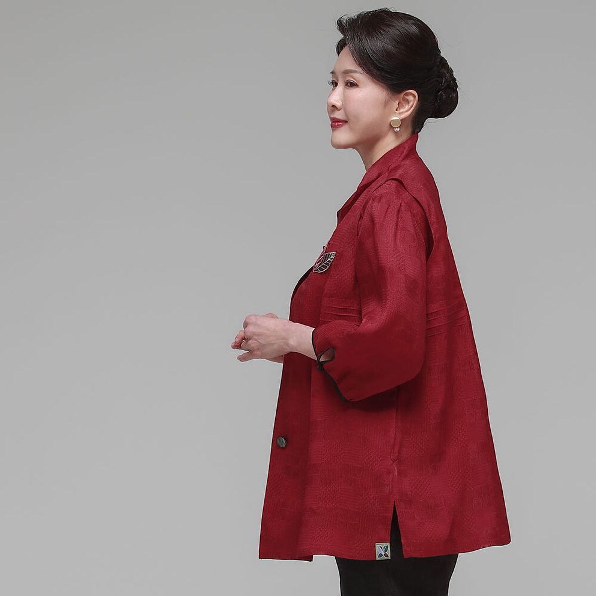 하랑한복(HARANG HANBOK) 시원드리 여름 여성 인견 조끼 레드