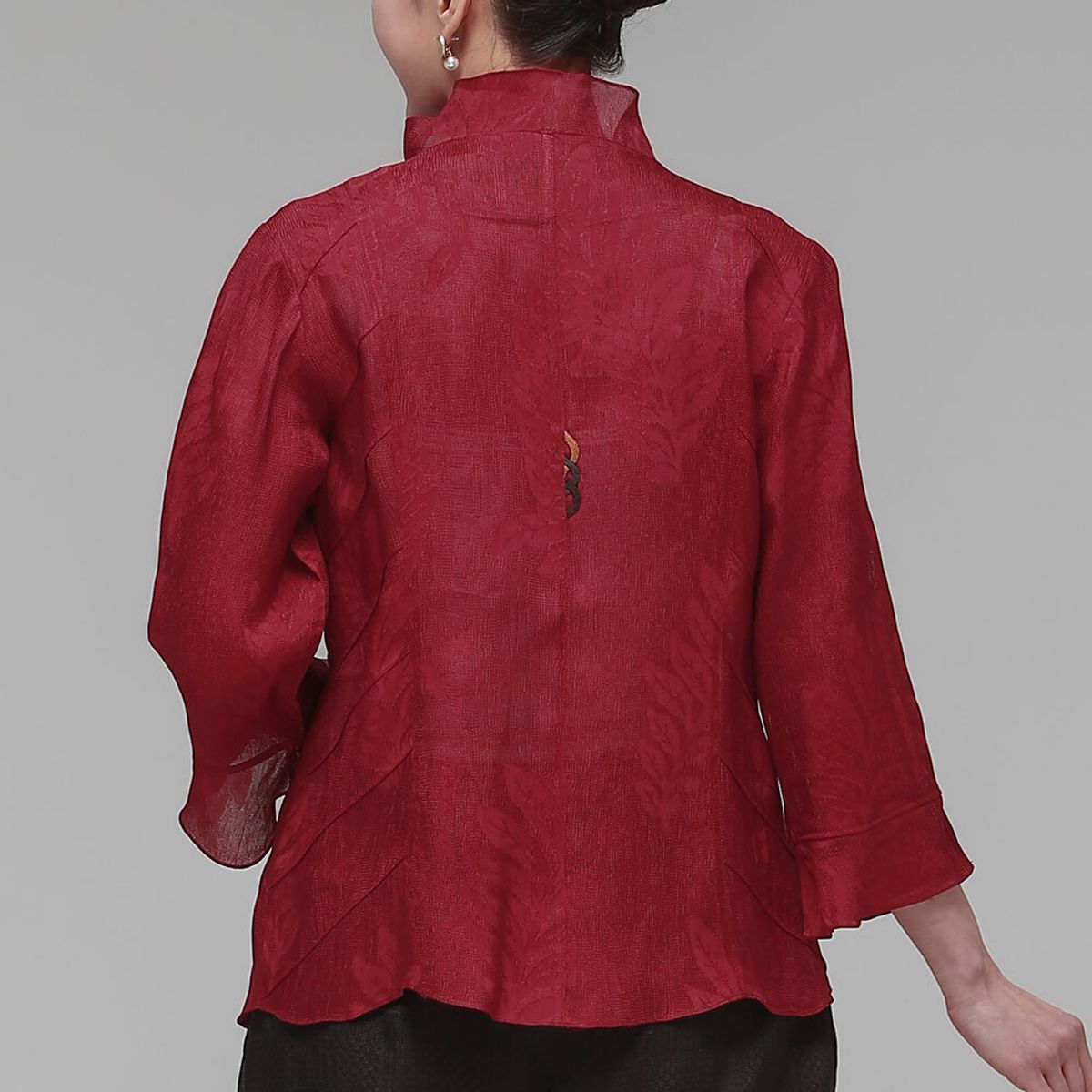 하랑한복(HARANG HANBOK) 화사드리 여름 여성 인견 자켓 레드