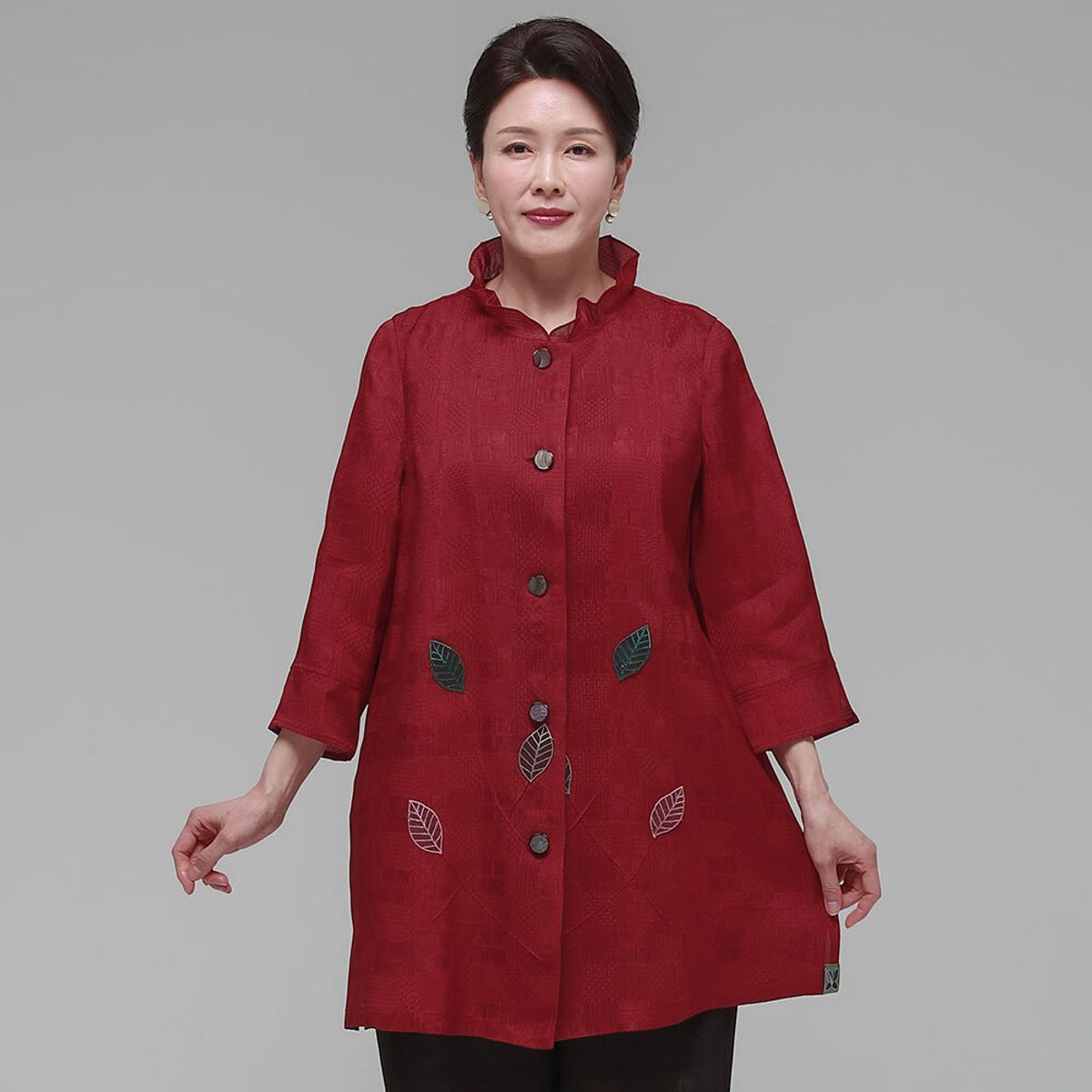 하랑한복(HARANG HANBOK) 행복드리 여름 여성 인견 자켓 레드