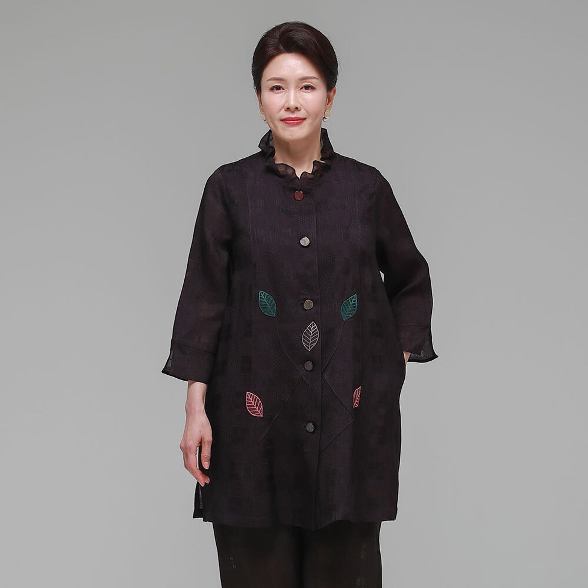 하랑한복(HARANG HANBOK) 행복드리 여름 여성 인견 자켓 보라