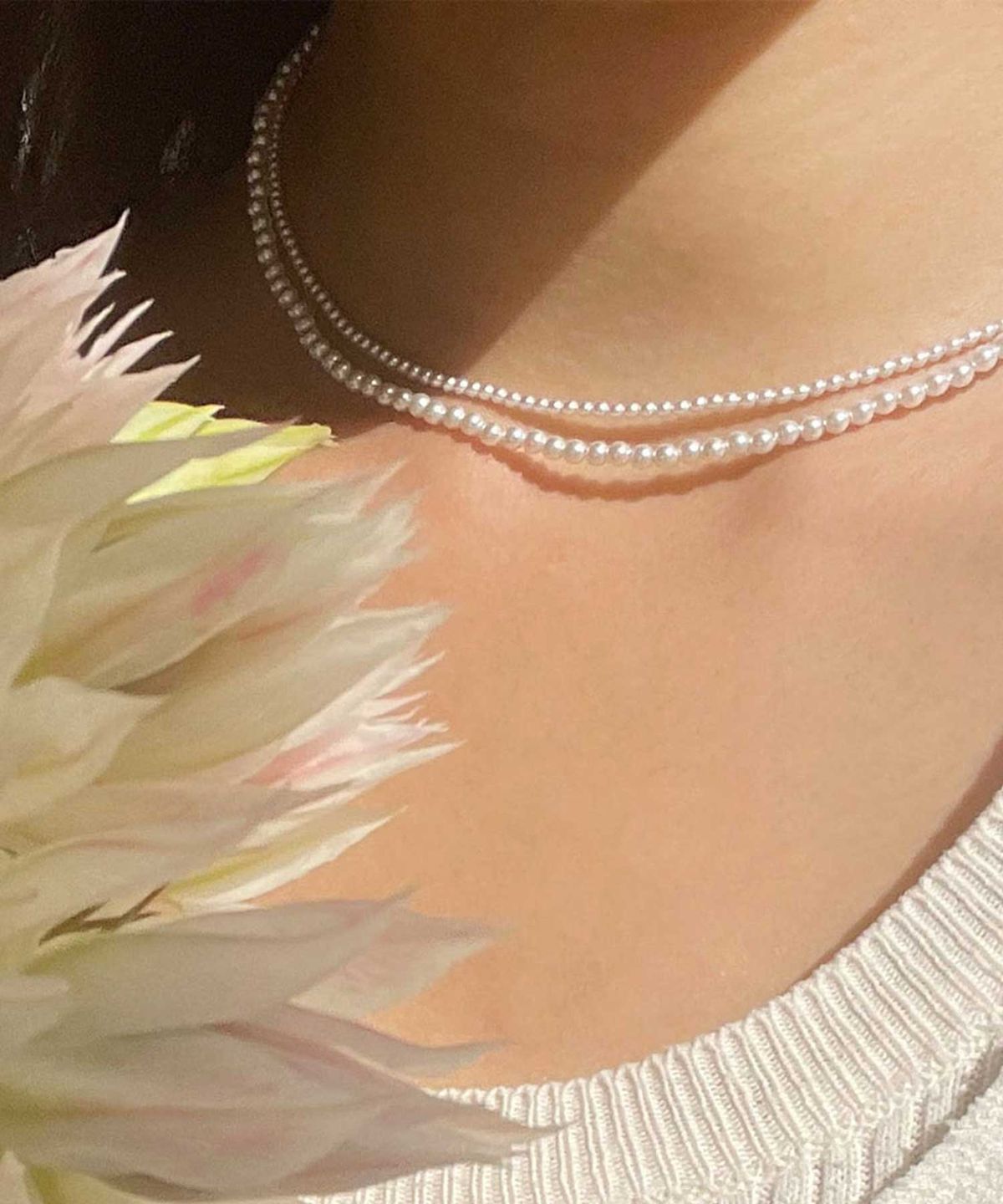 펄시(PERSY) SEED PEARL SILVER NECKLACE