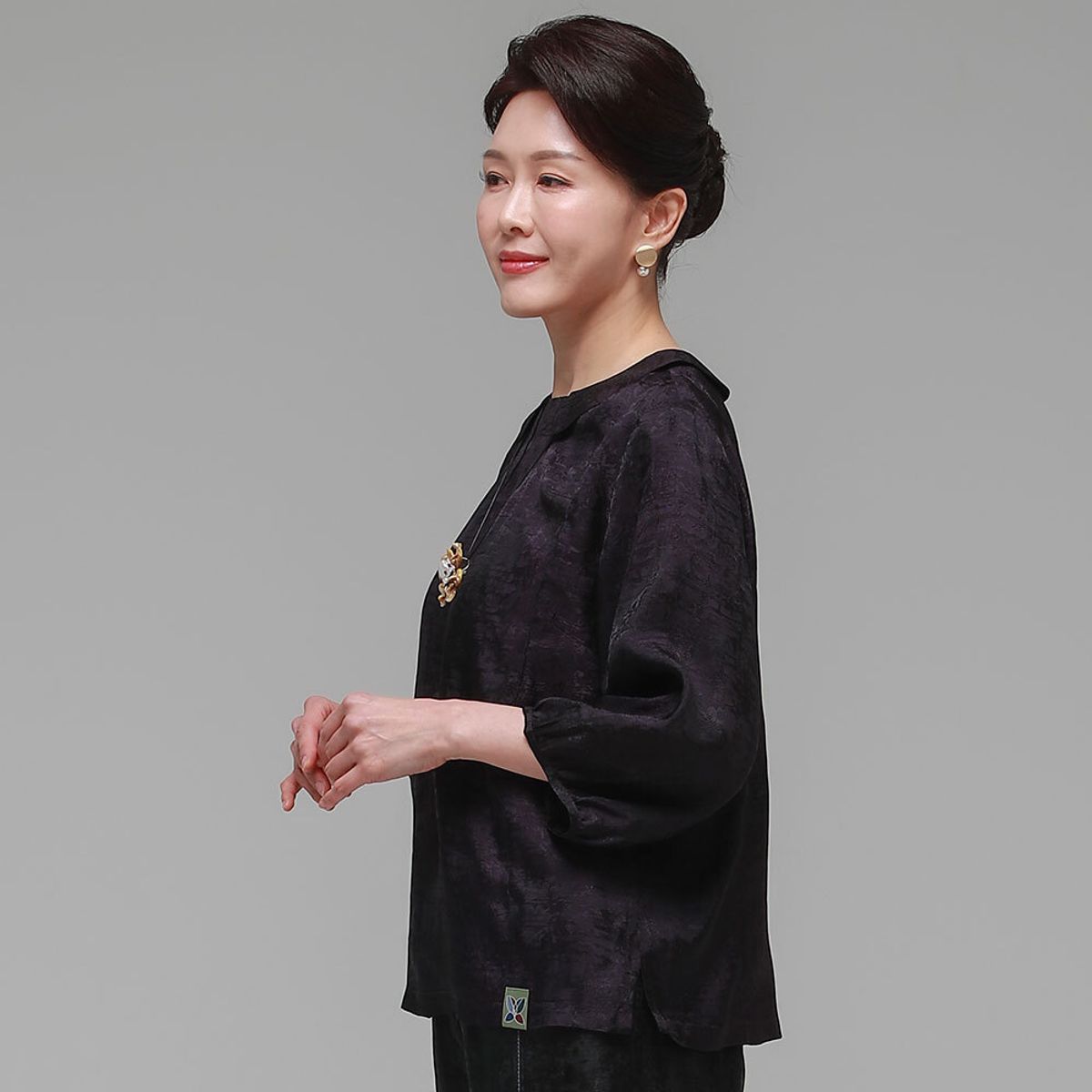 하랑한복(HARANG HANBOK) 소담드리 여름 여성 인견 블라우스 보라