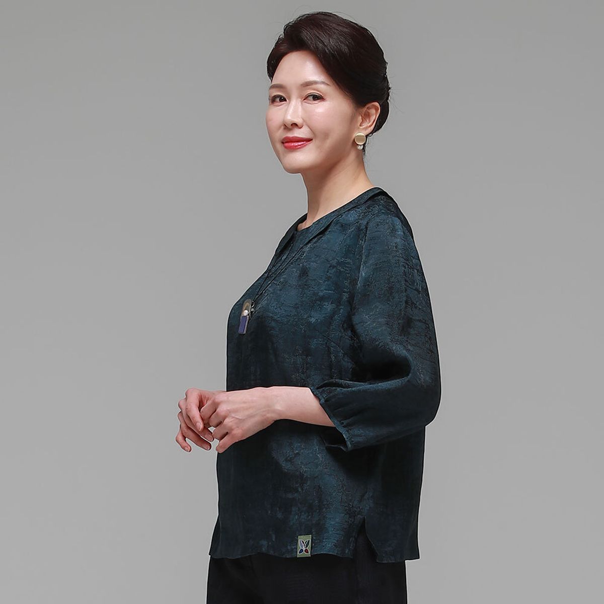 하랑한복(HARANG HANBOK) 소담드리 여름 여성 인견 블라우스 북청