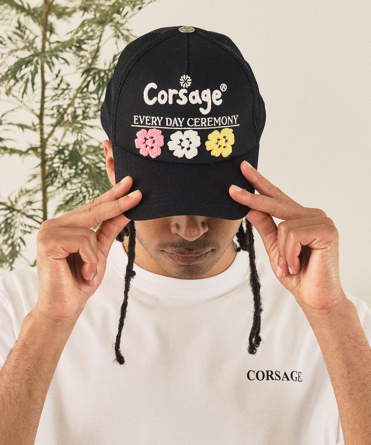 코사지(CORSAGE) 세레모니 매쉬캡