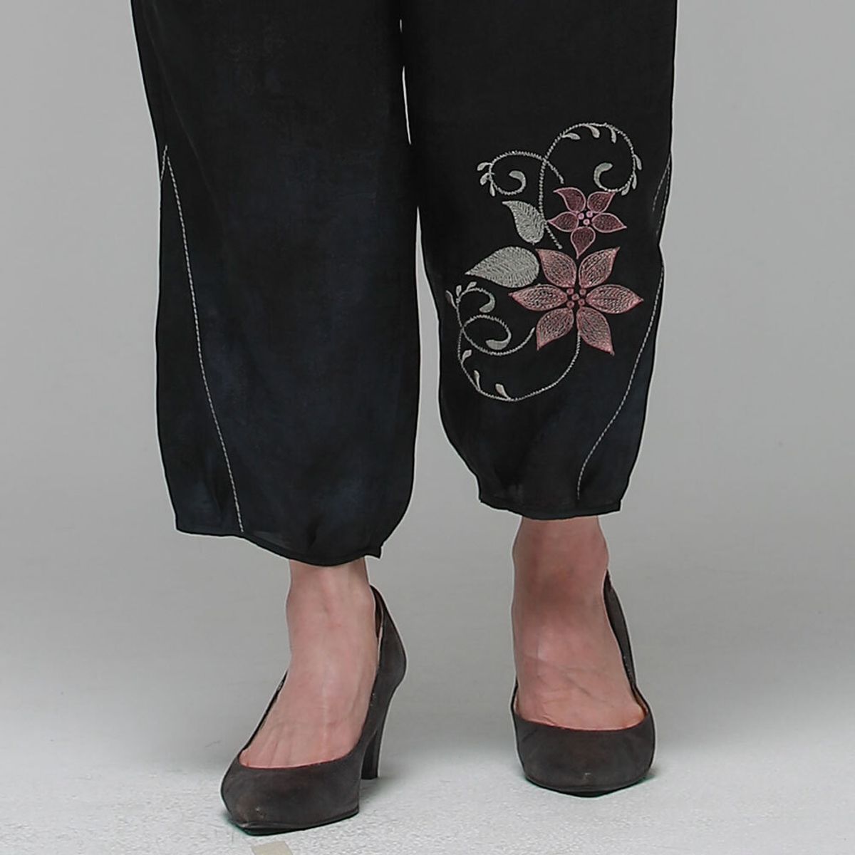 하랑한복(HARANG HANBOK) 나빌드리 여름 여성 인견 바지 먹색