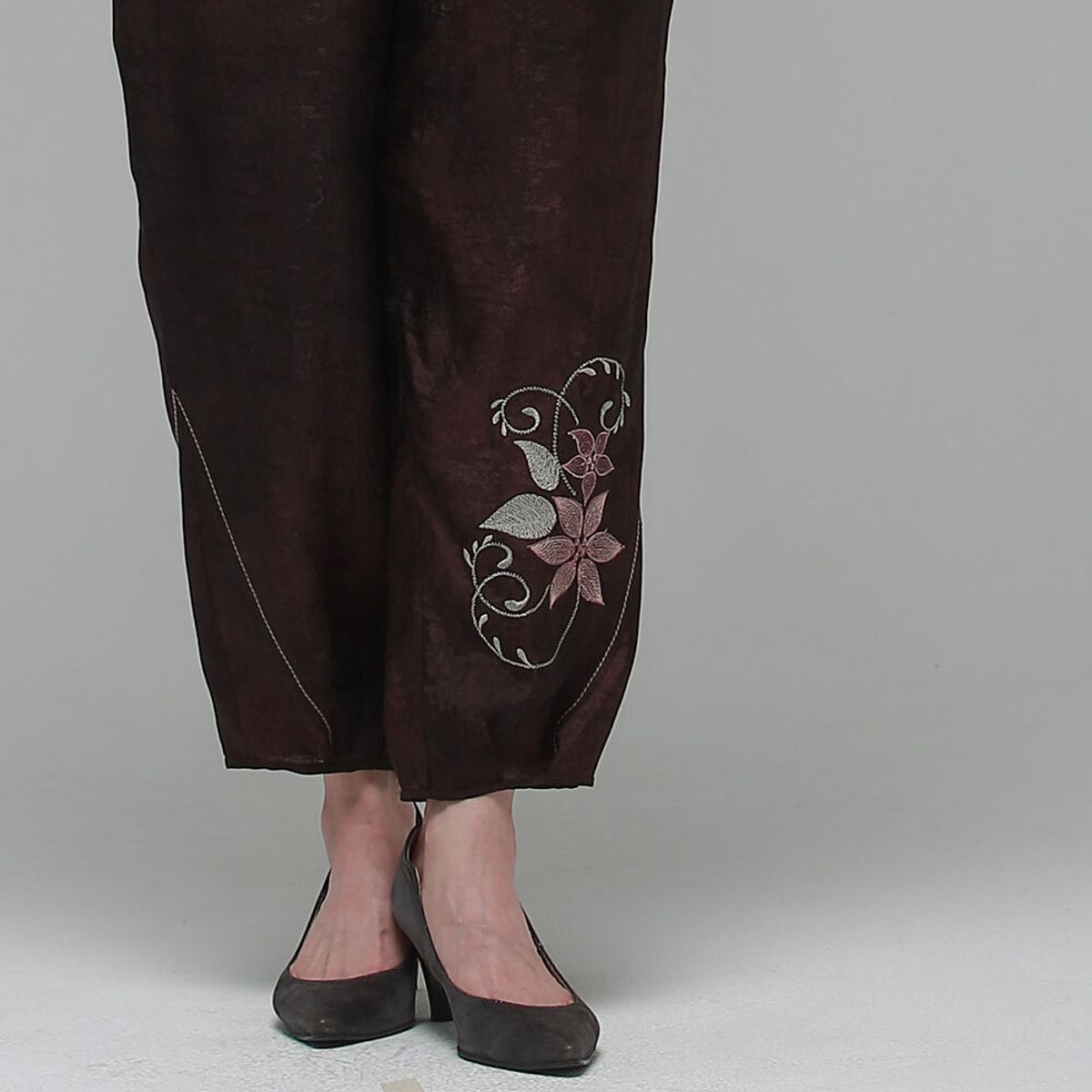하랑한복(HARANG HANBOK) 나빌드리 여름 여성 인견 바지 브라운