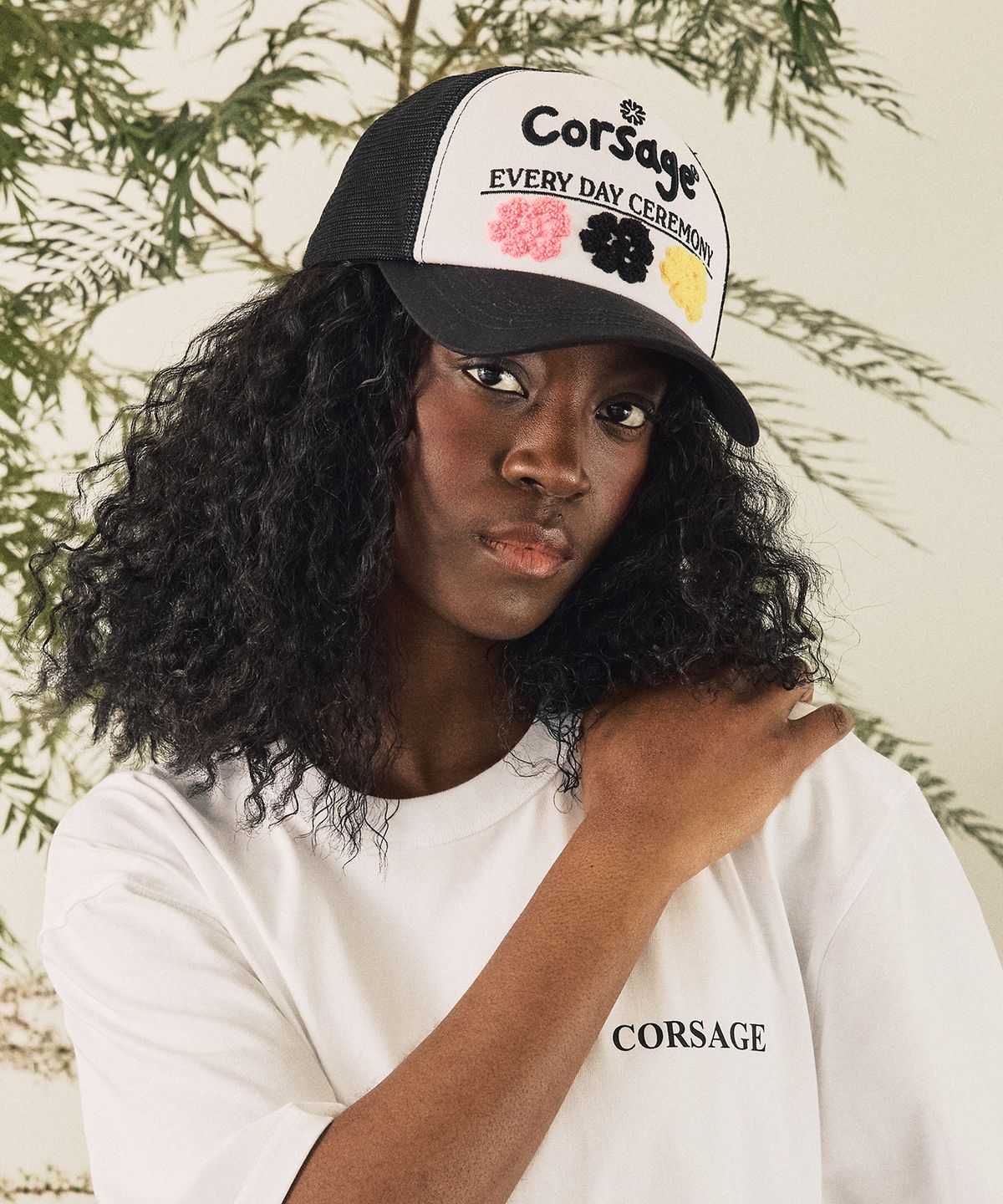 코사지(CORSAGE) 세레모니 매쉬캡