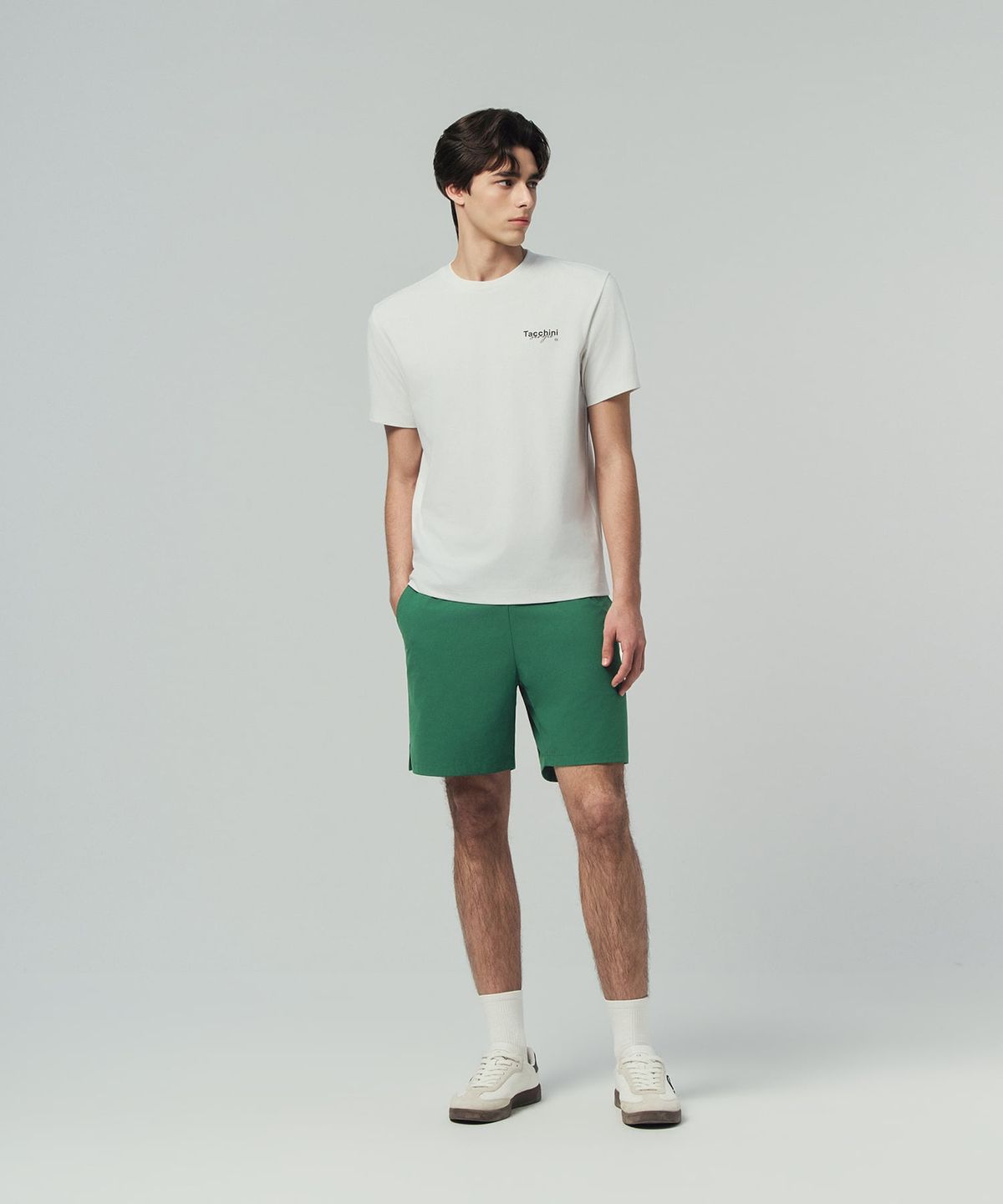세르지오 타키니(SERGIO TACCHINI) U 그래픽 레귤러핏 티셔츠 (White)