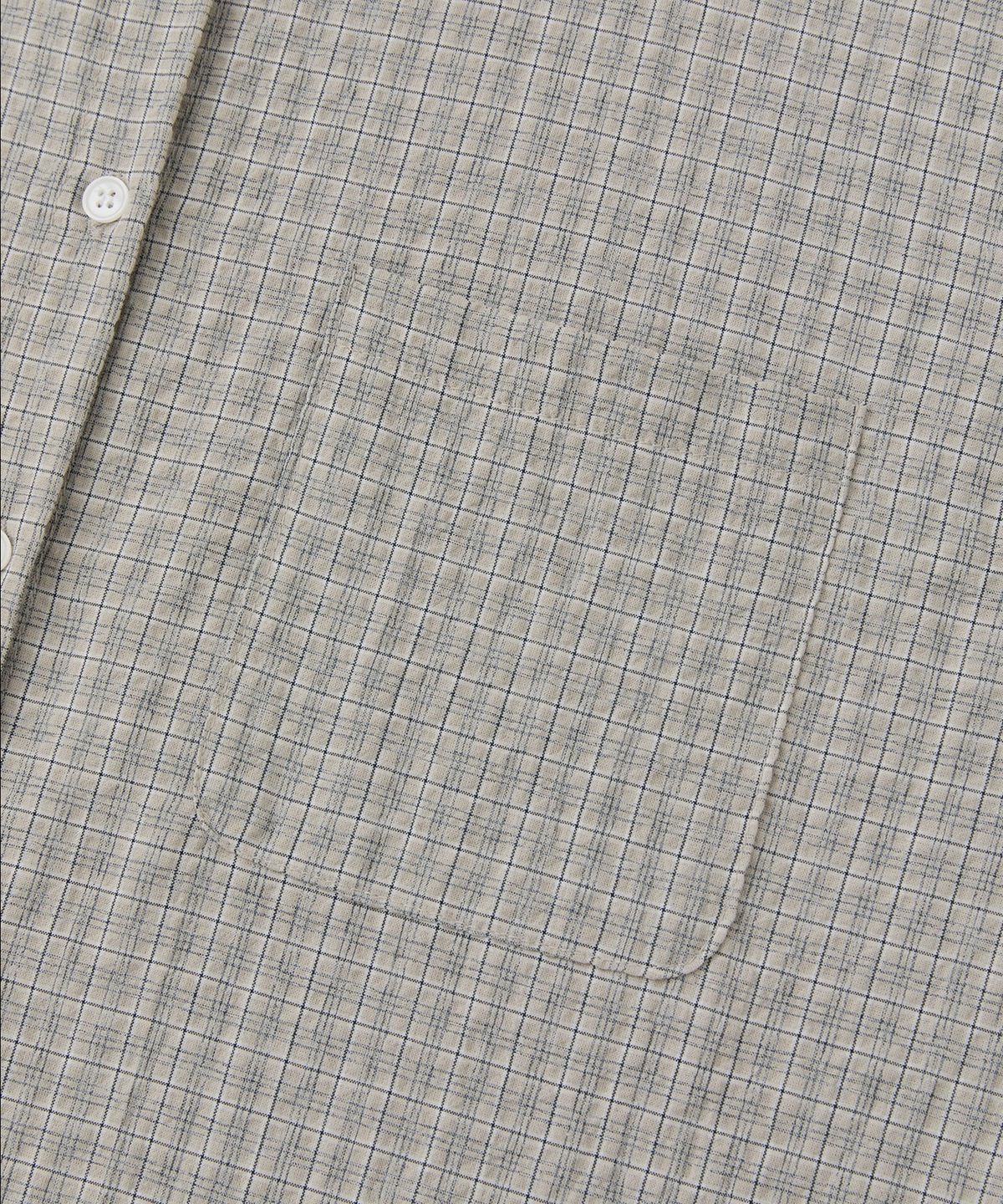 로우넬라인(LOW NELLINE) LORNA CHECKERED POCKET OVERSIZED SHIRT_BAIGE