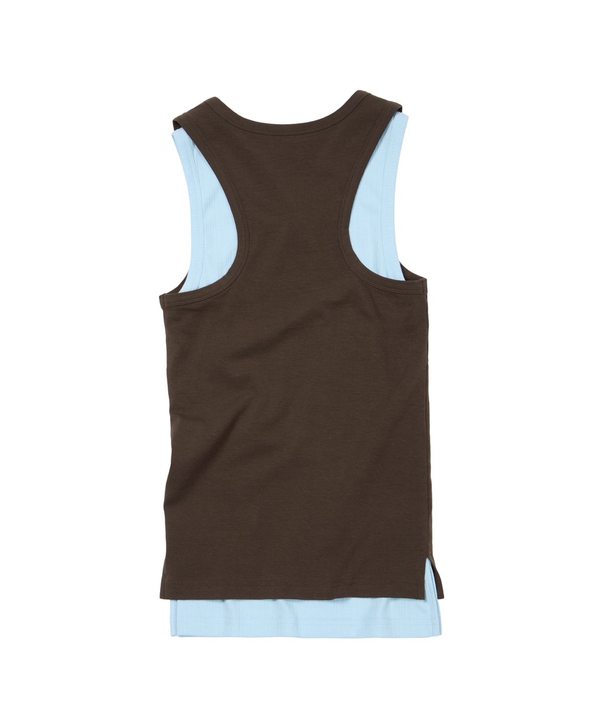 아캄(AAKAM) 2-Piece Layered Sleeveless (Brown)