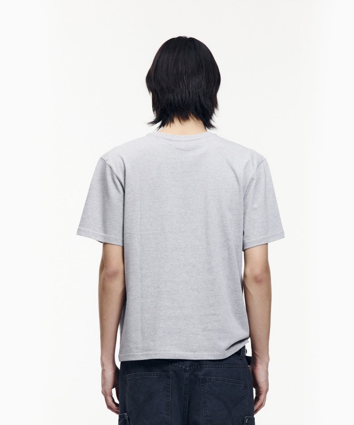 아캄(AAKAM) Aim Lettering Half Top (Gray)