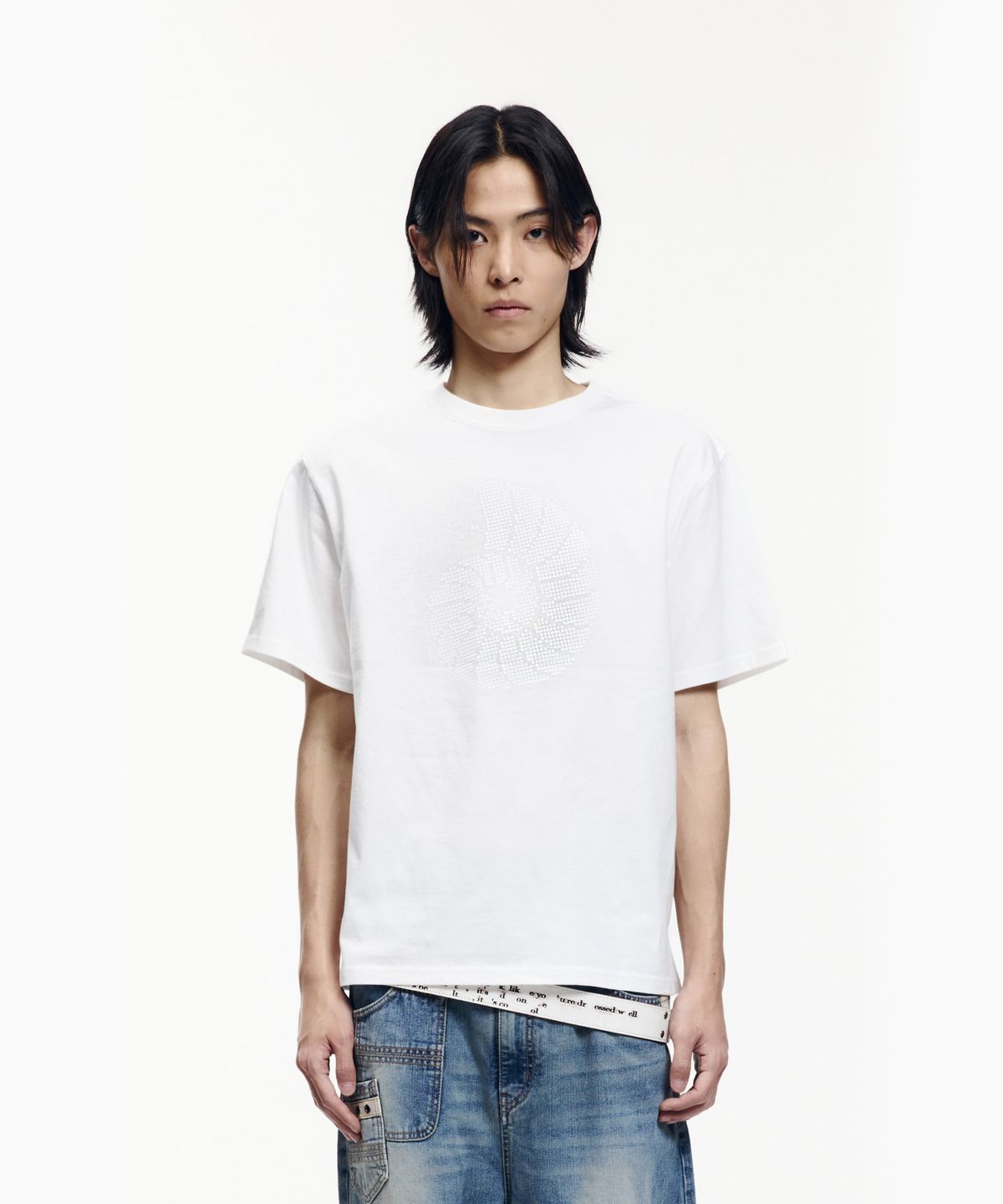 아캄(AAKAM) Ammonite Half Top (White)