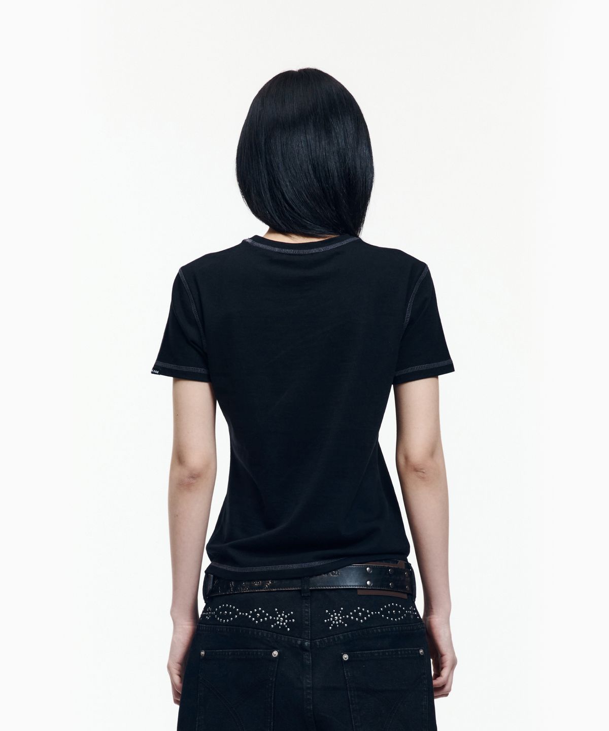 아캄(AAKAM) Big Patch CROS2 Half Top (Black)