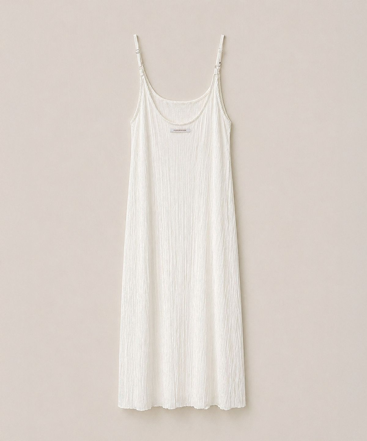 320쇼룸(320SHOWROOM) Pleated Slip Long Dress White
