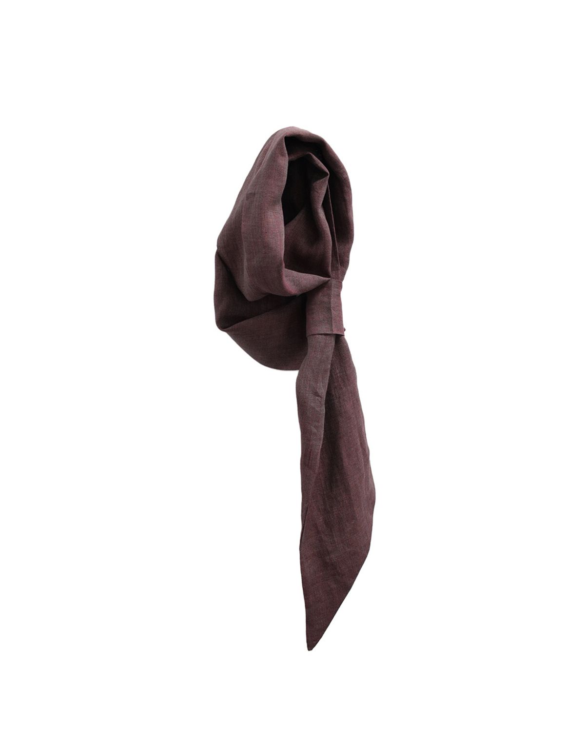 소티에(SUTIL) [Made To Order] Dust Veil Scarf (Vintage Red)