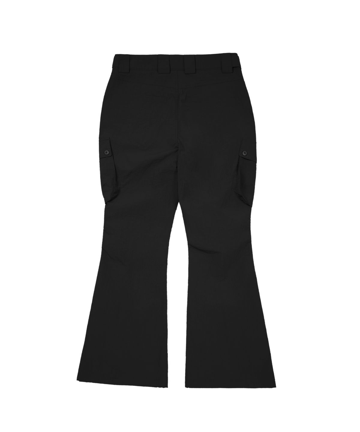 아캄(AAKAM) Flare Ripstop Cargo Pants (Black)
