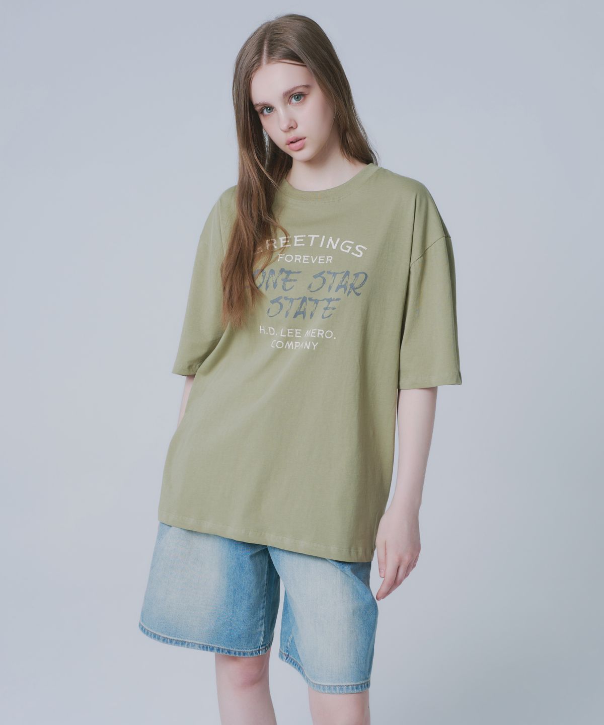 와르 포 우먼(WAARFORWOMAN) WT-89 스테이트 반팔 티셔츠(2colors)