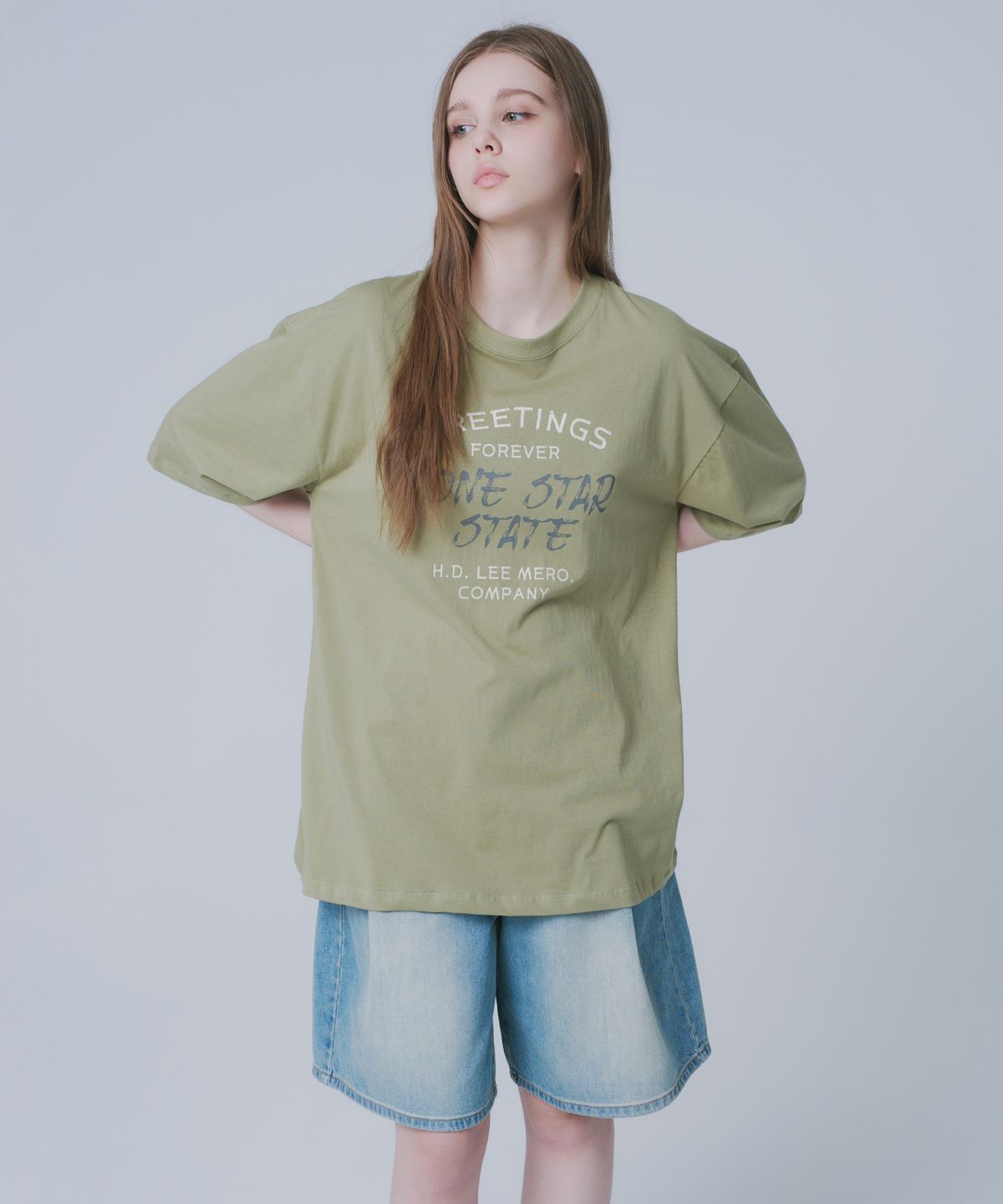 와르 포 우먼(WAARFORWOMAN) WT-89 스테이트 반팔 티셔츠(2colors)