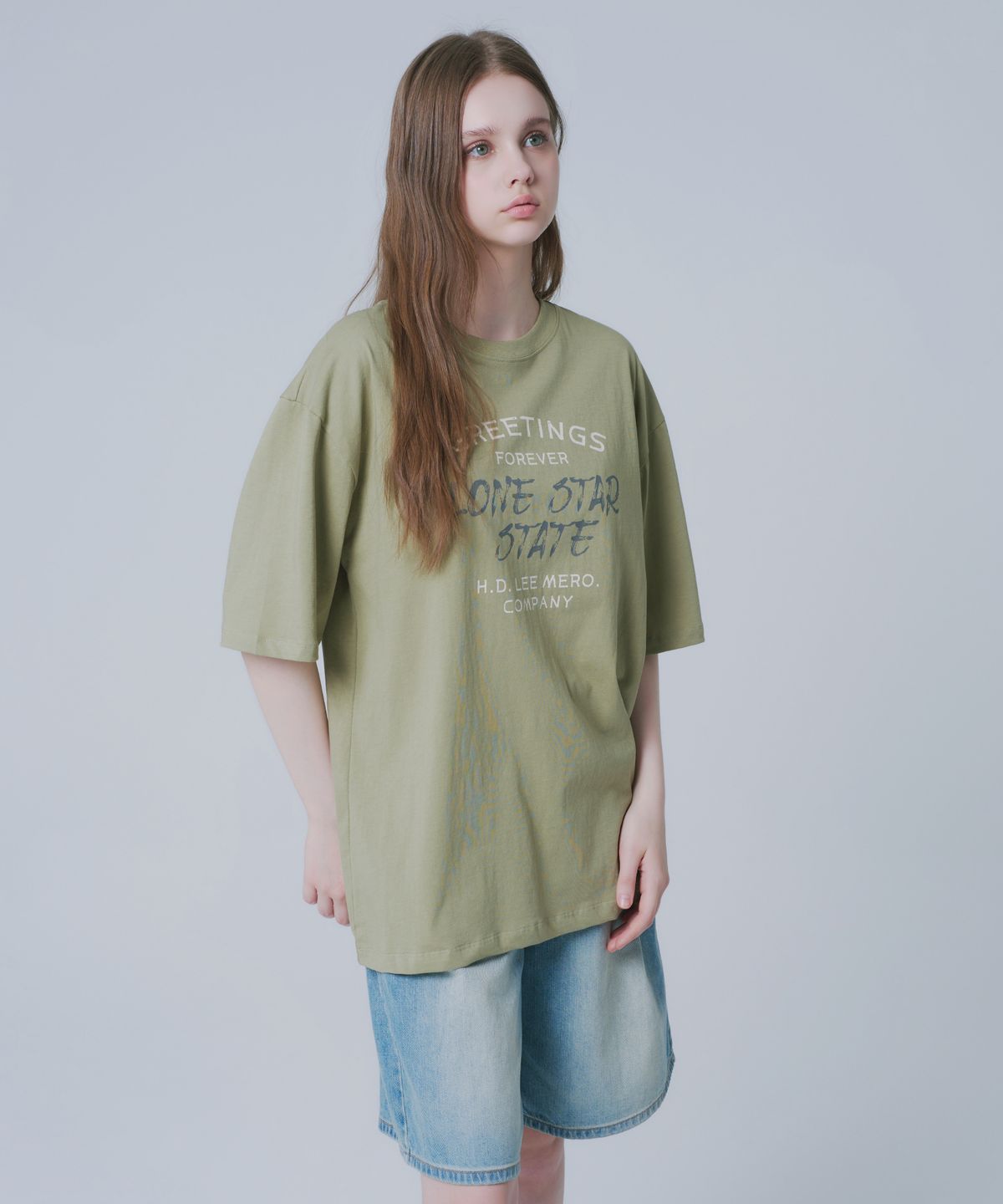 와르 포 우먼(WAARFORWOMAN) WT-89 스테이트 반팔 티셔츠(2colors)
