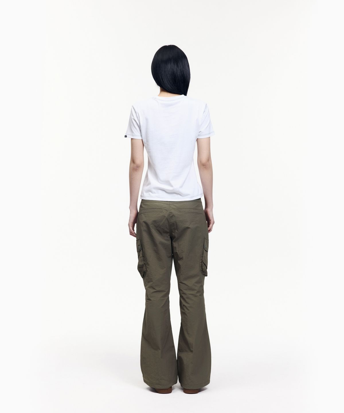 아캄(AAKAM) Flare Ripstop Cargo Pants (Khaki)