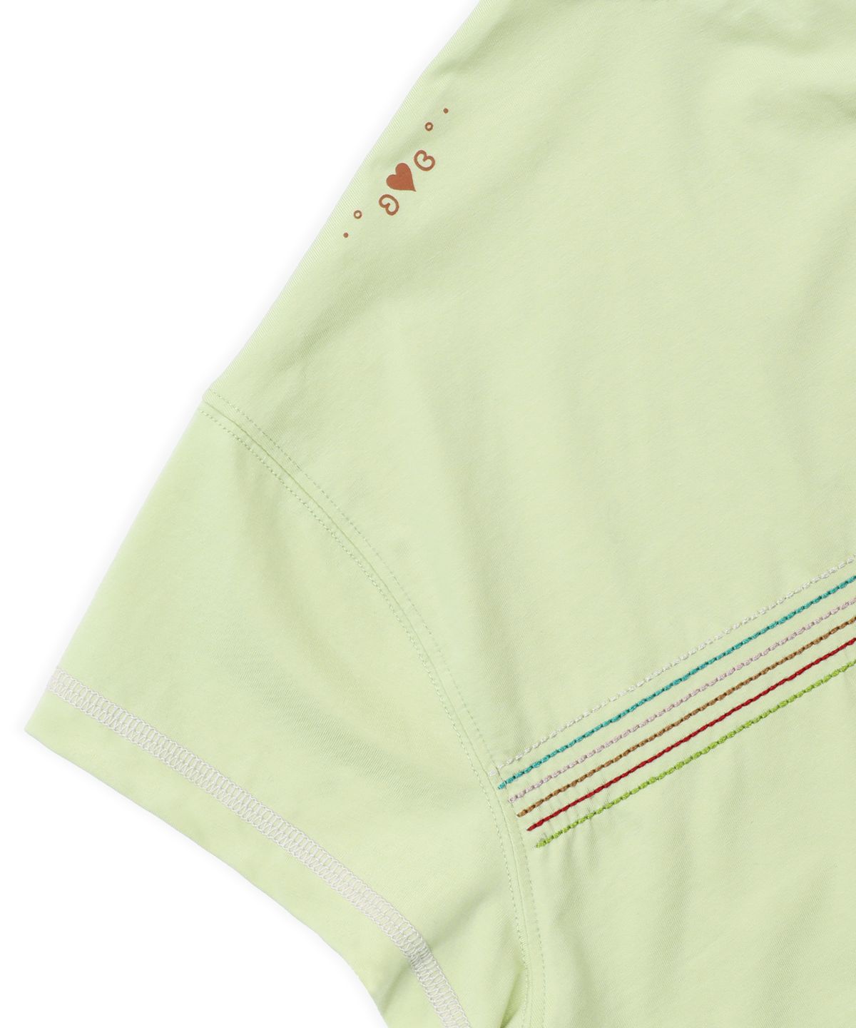루나키후(RuNaKi'Hu') WXT104 찰나의 행복 조각 티셔츠 (OLIVE GREEN)