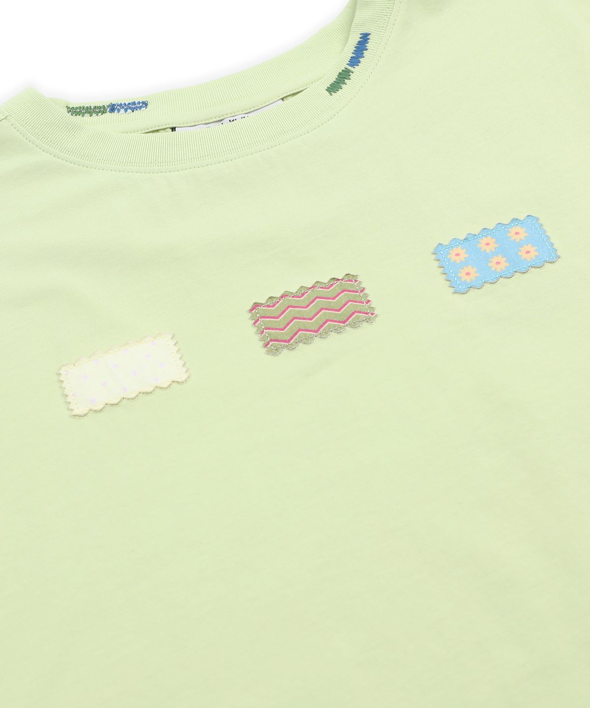 루나키후(RuNaKi'Hu') WXT104 찰나의 행복 조각 티셔츠 (OLIVE GREEN)