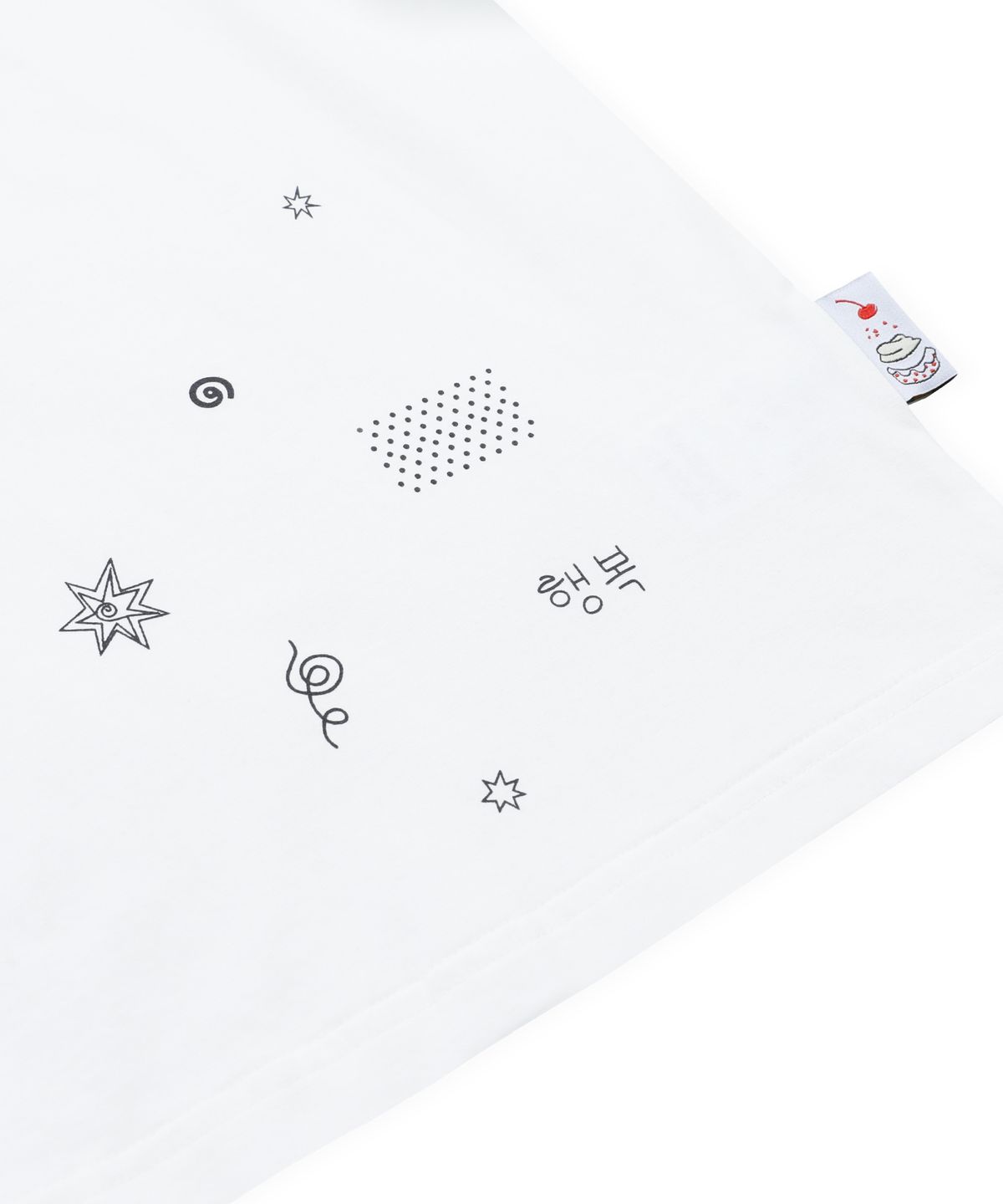 루나키후(RuNaKi'Hu') WXT104 찰나의 행복 조각 티셔츠 (WHITE)