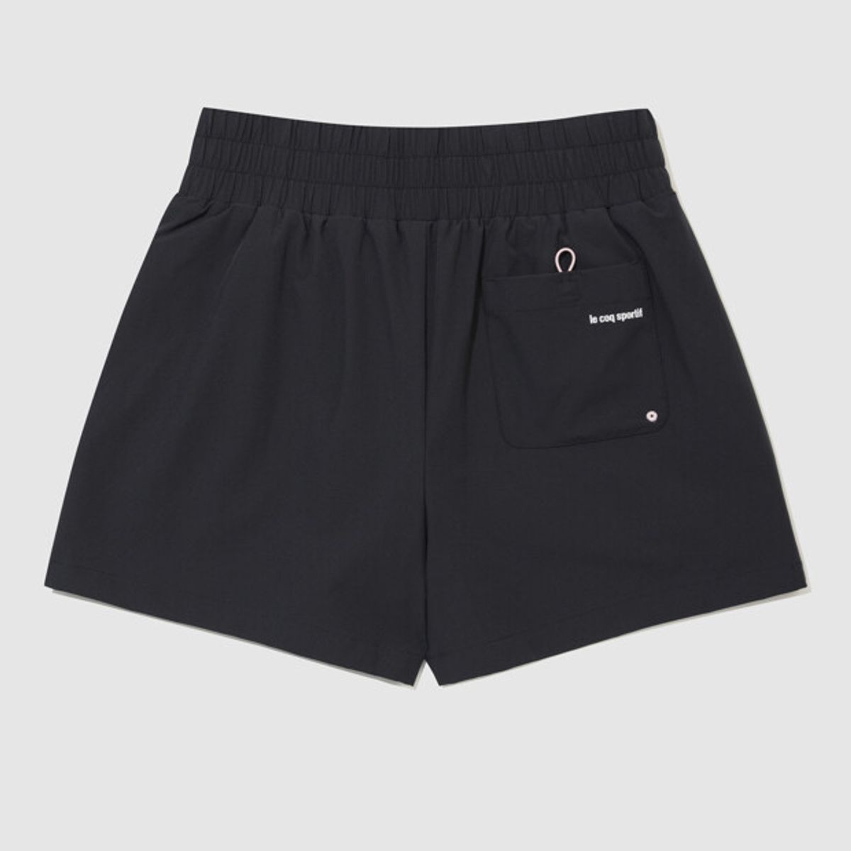 르꼬끄(LECOQ) 여성 워터 루즈핏 3.5부 보드숏  - 블랙 QR222SHP61