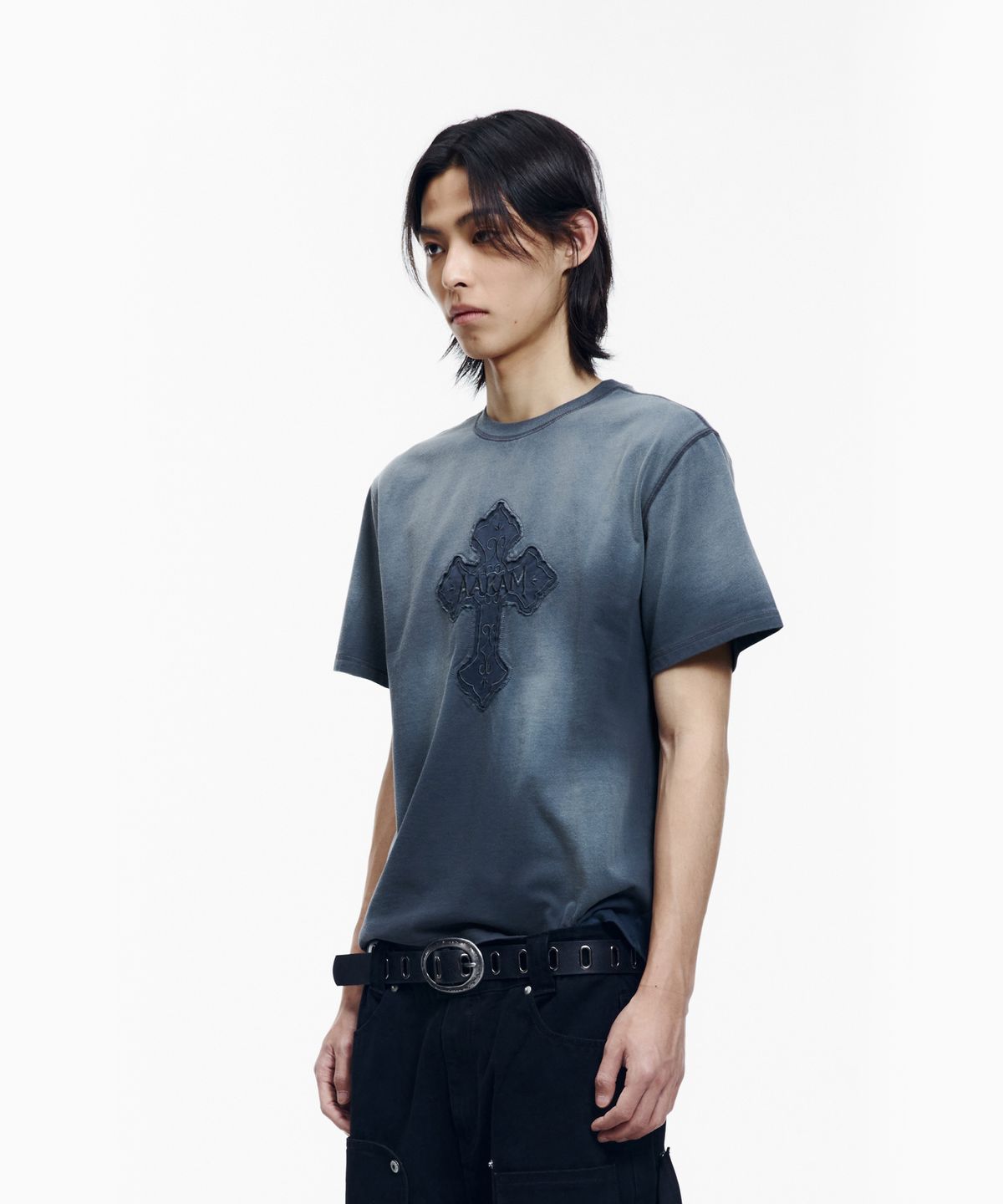 아캄(AAKAM) Dust Fade CROS2 Half Top (Blue)