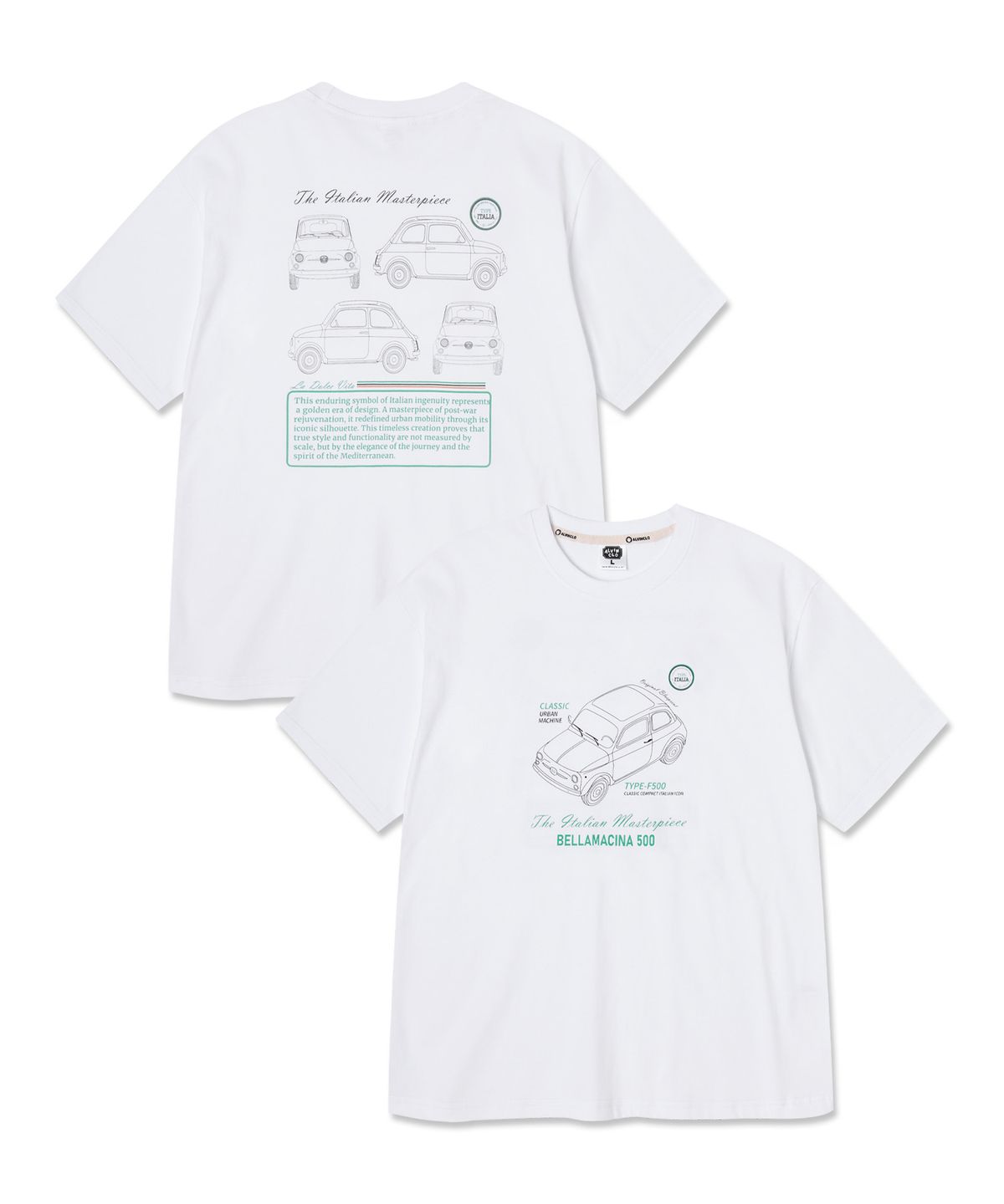 앨빈클로(ALVINCLO) 클래식카 반팔티셔츠 AST3637 (3COLOR)
